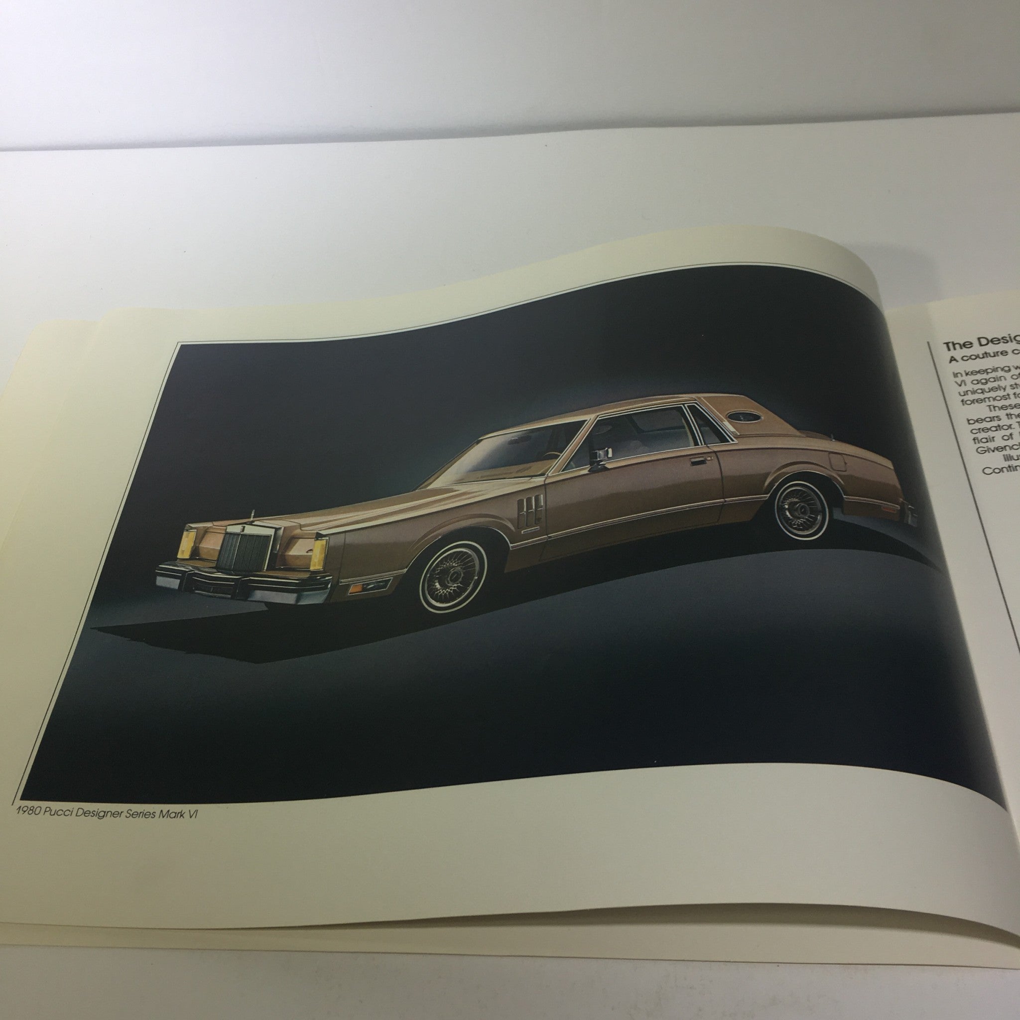 1980 Pucci Designer Continental Series Mark VI Car Sale Brochure