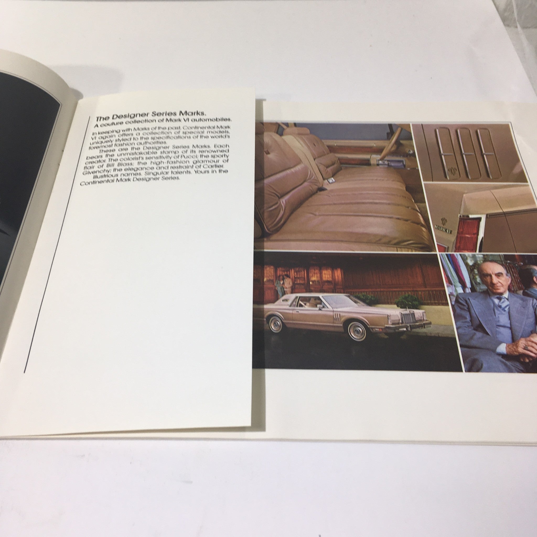 1980 Pucci Designer Continental Series Mark VI Car Sale Brochure