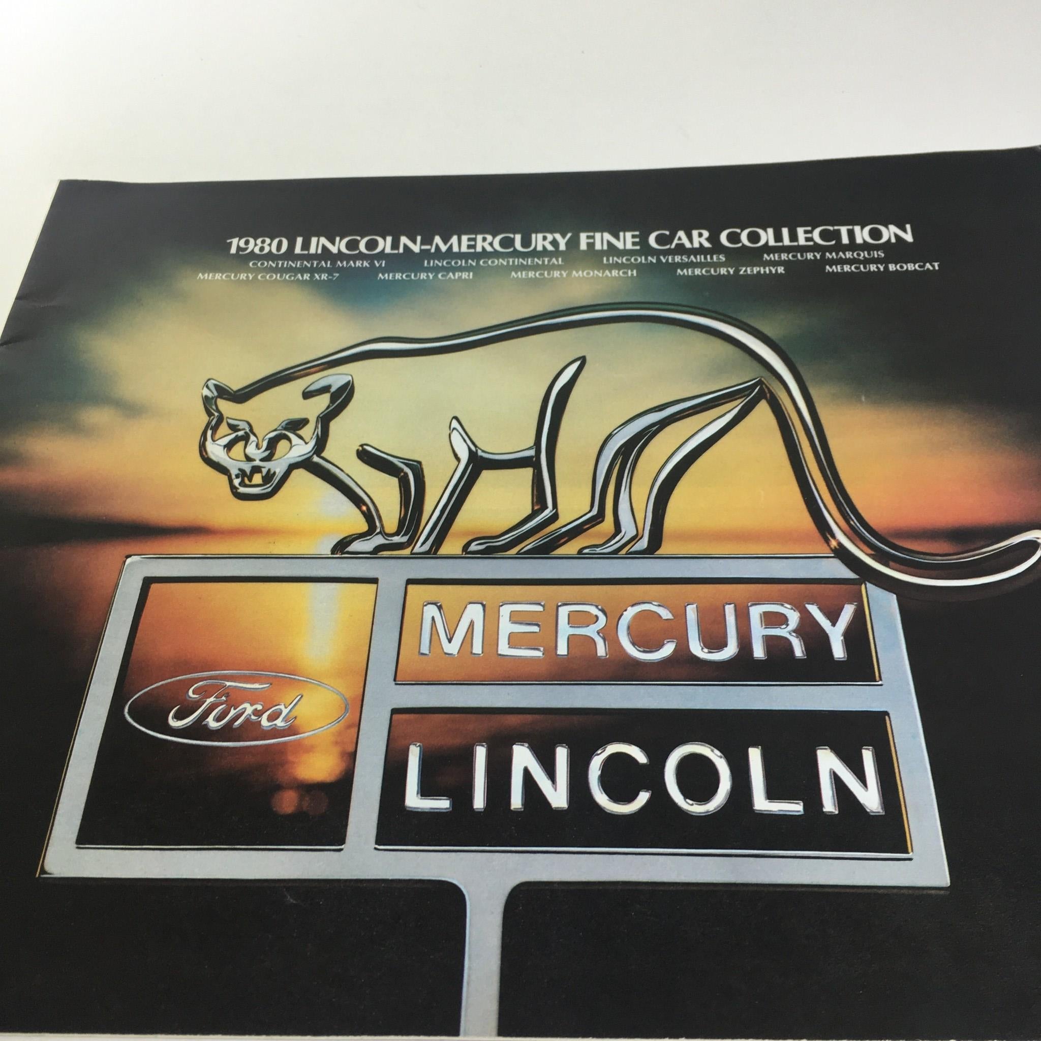 1980 Lincoln-Mercury Collection Lincoln Continental Town Coupe Car Sale Brochure