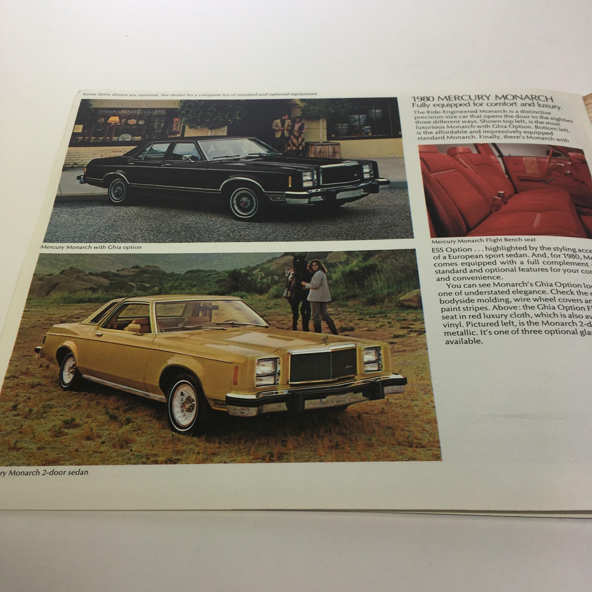 1980 Lincoln-Mercury Collection Lincoln Continental Town Coupe Car Sale Brochure