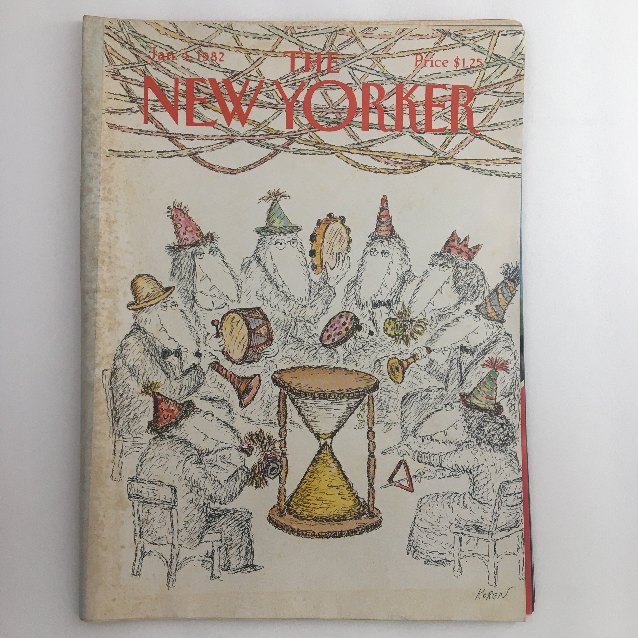 The New Yorker Full Magazine January 4 1982 Refugees Edward Koren No Label