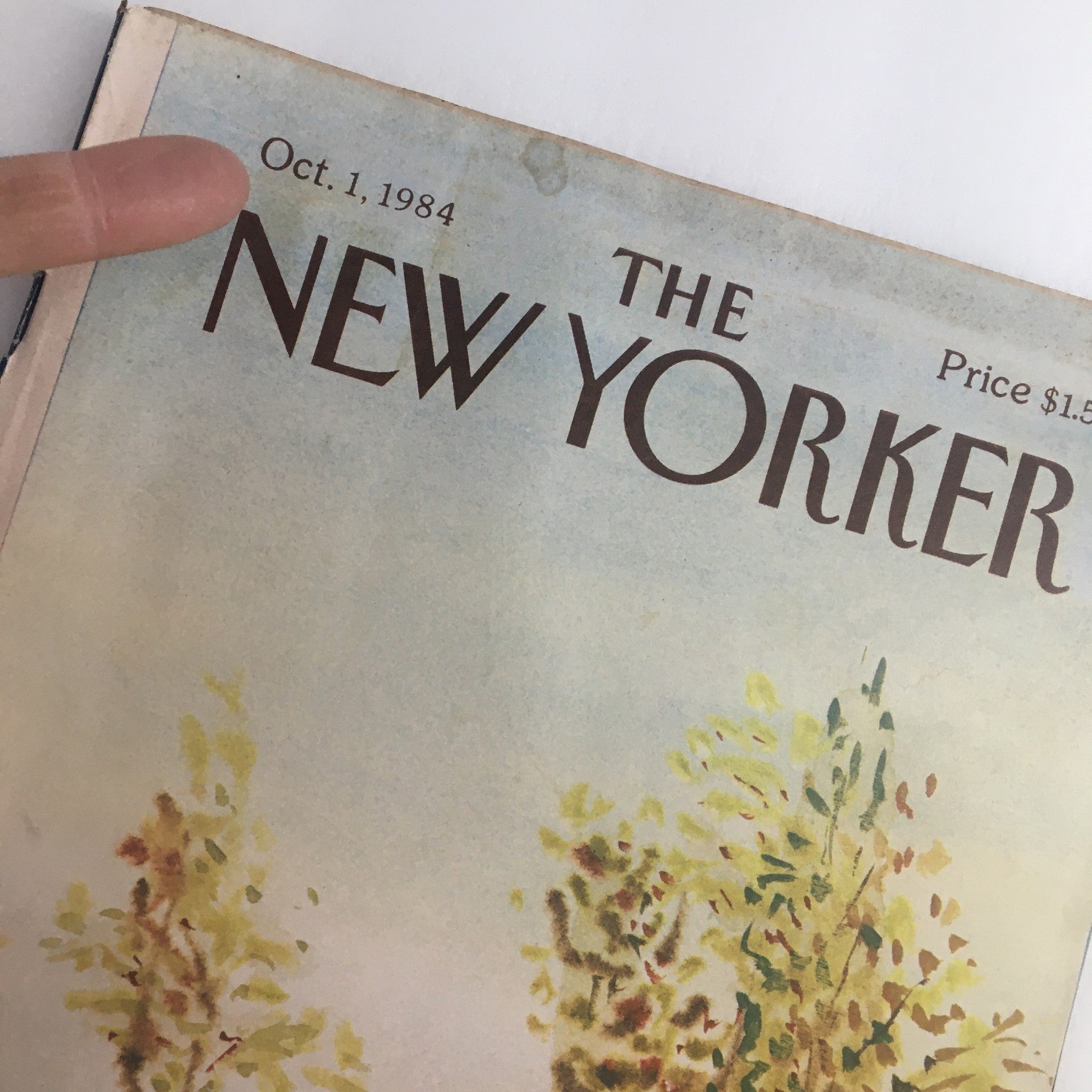 The New Yorker Full Magazine October 1 1984 Negatives Paul Degen No Label