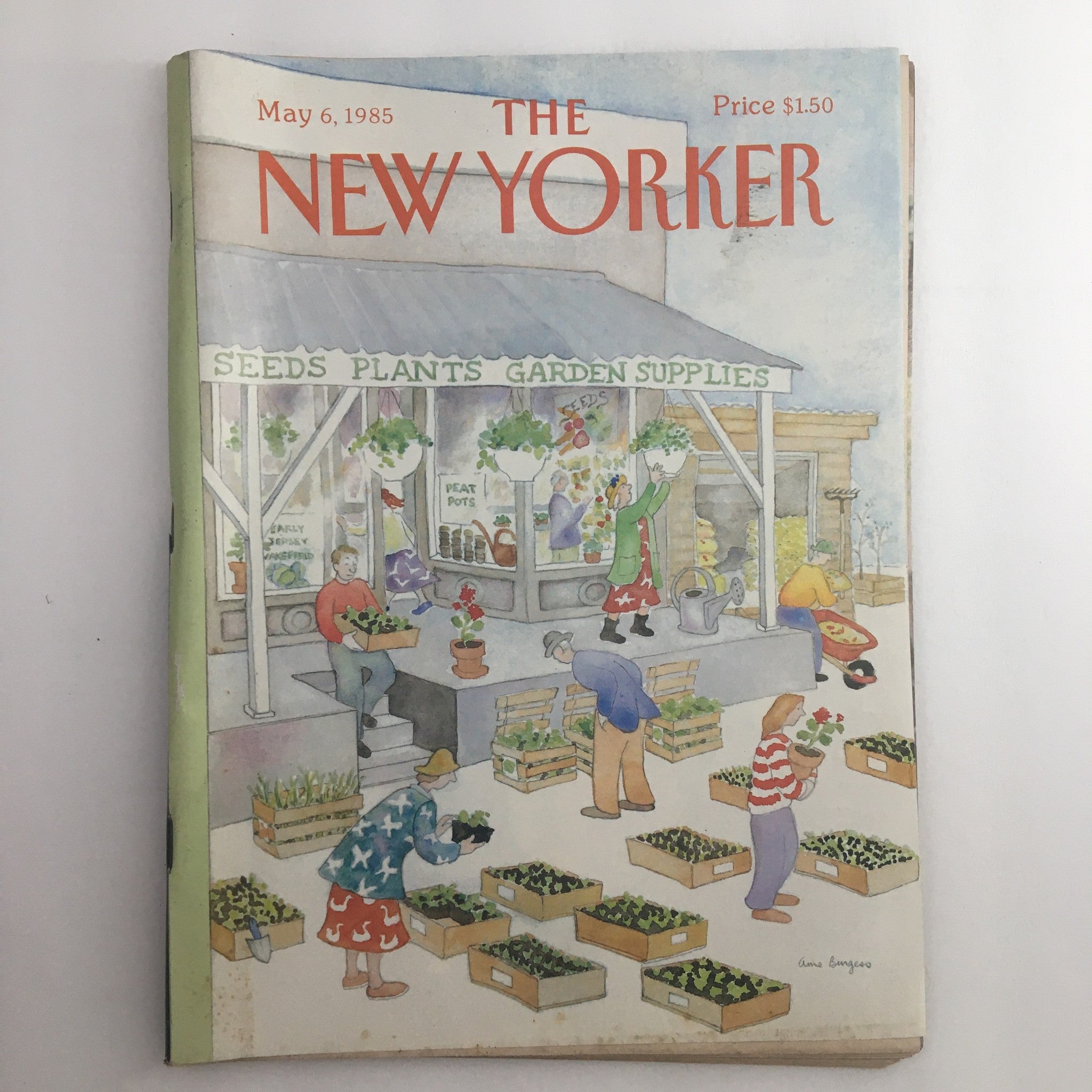 The New Yorker Full Magazine May 6 1985 Garden Supplies Anne Burgess No Label