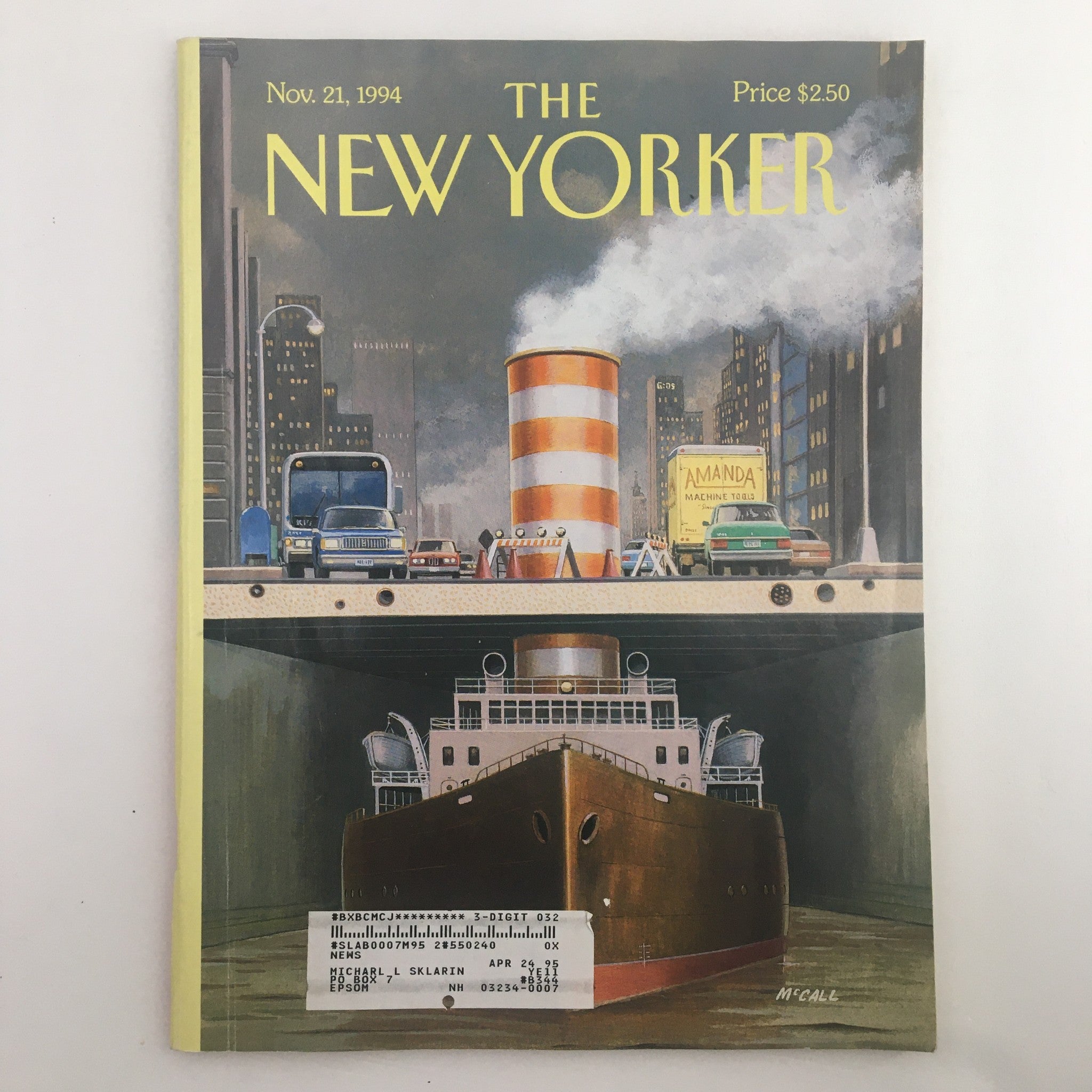 The New Yorker Full Magazine November 21 1994 Steamers by Bruce McCall