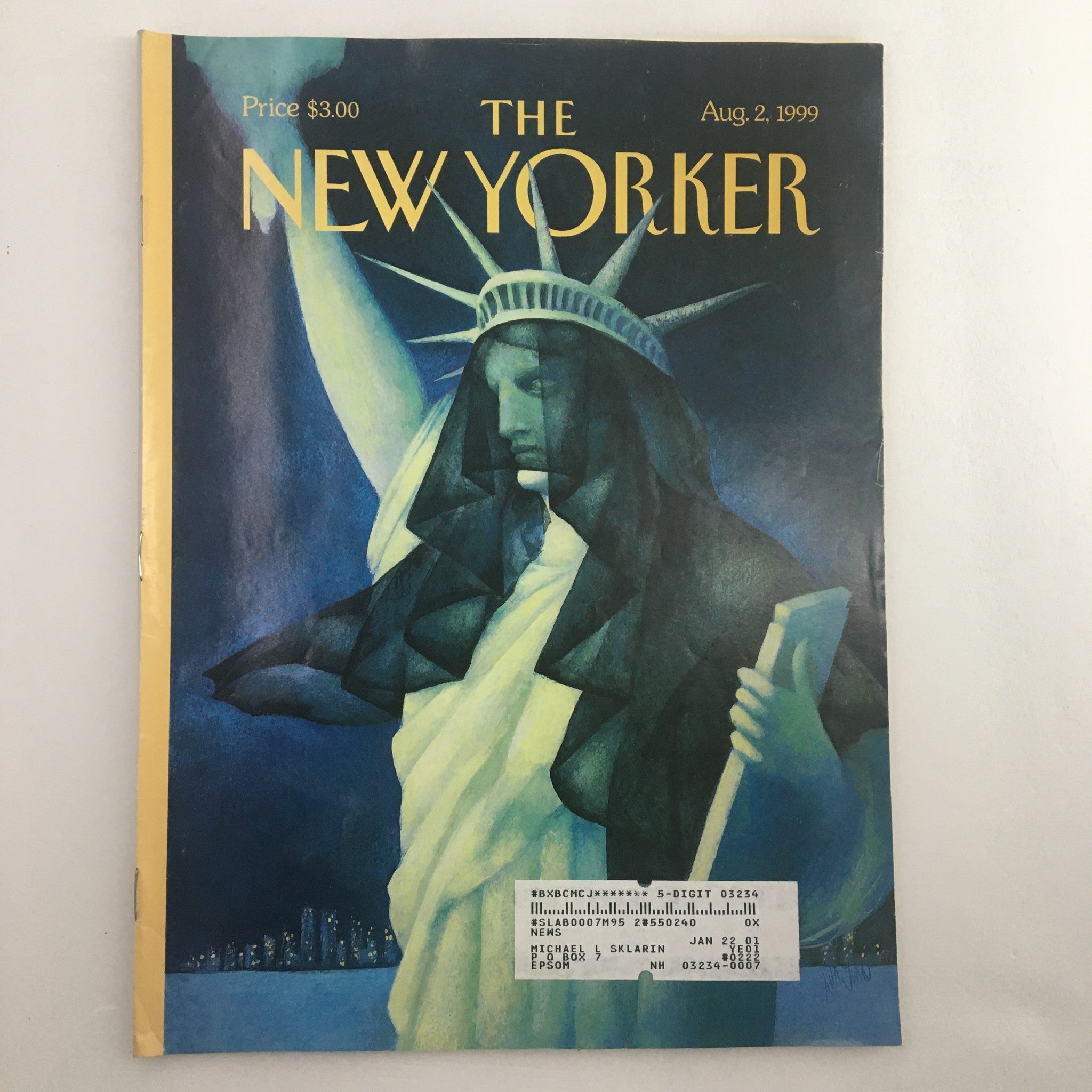 The New Yorker Full Magazine August 2 1999 City in Mourning by Ana Juan