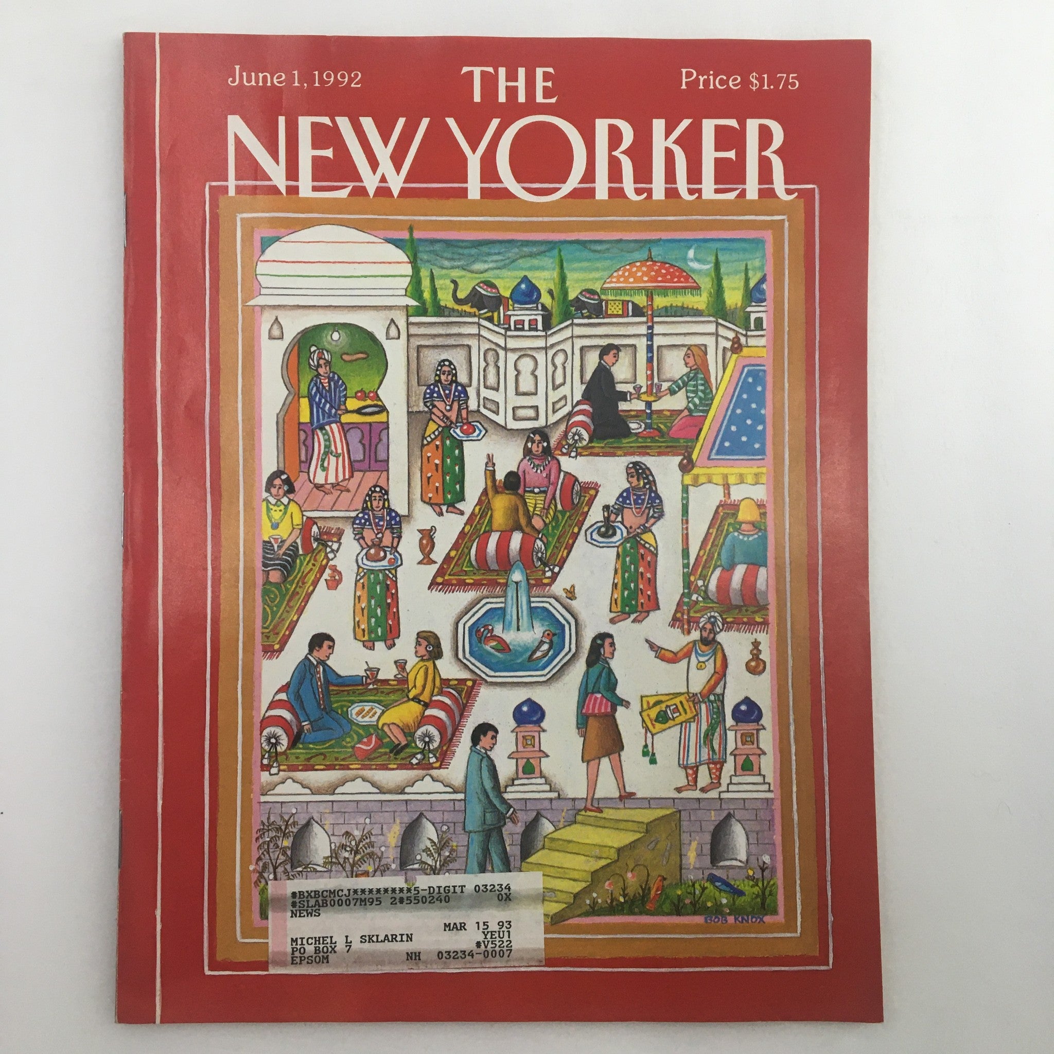 The New Yorker Full Magazine June 1 1992 The India by Bob Knox