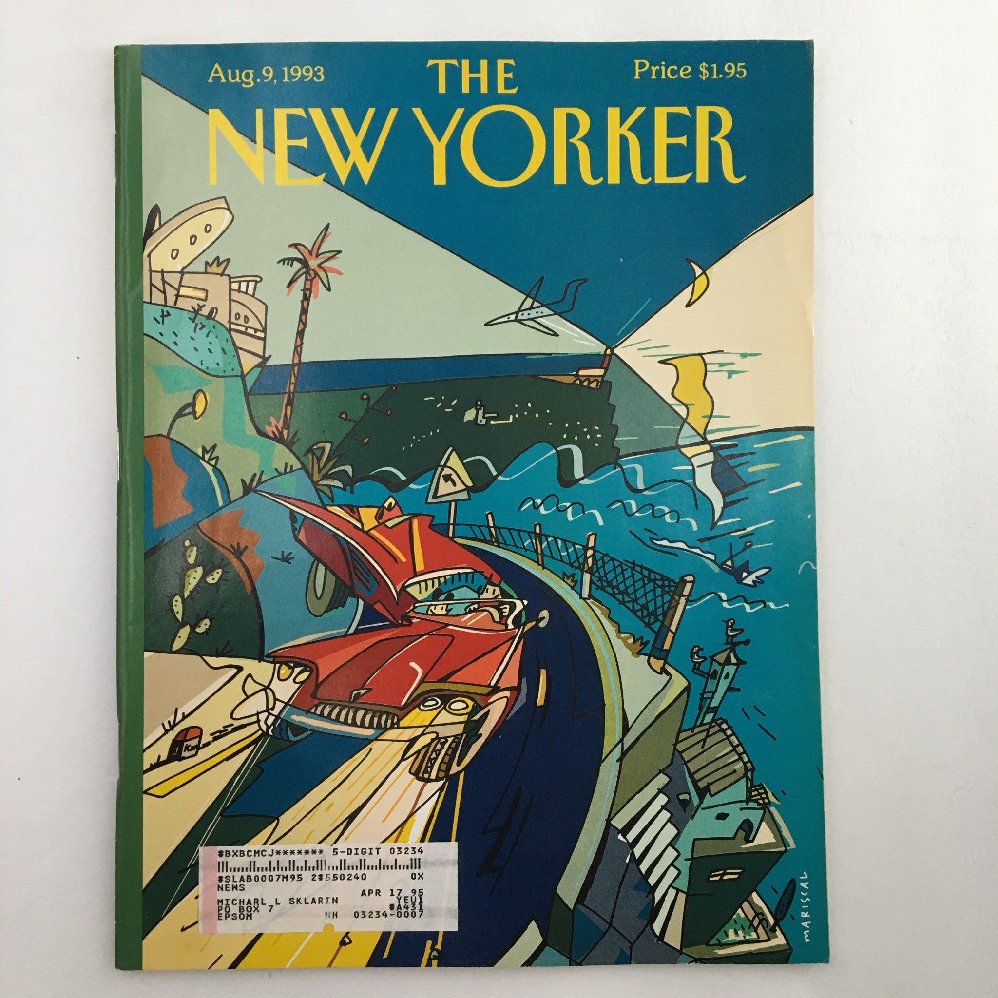 The New Yorker Full Magazine August 9 1993 The Ocean or Bust by Mariscal