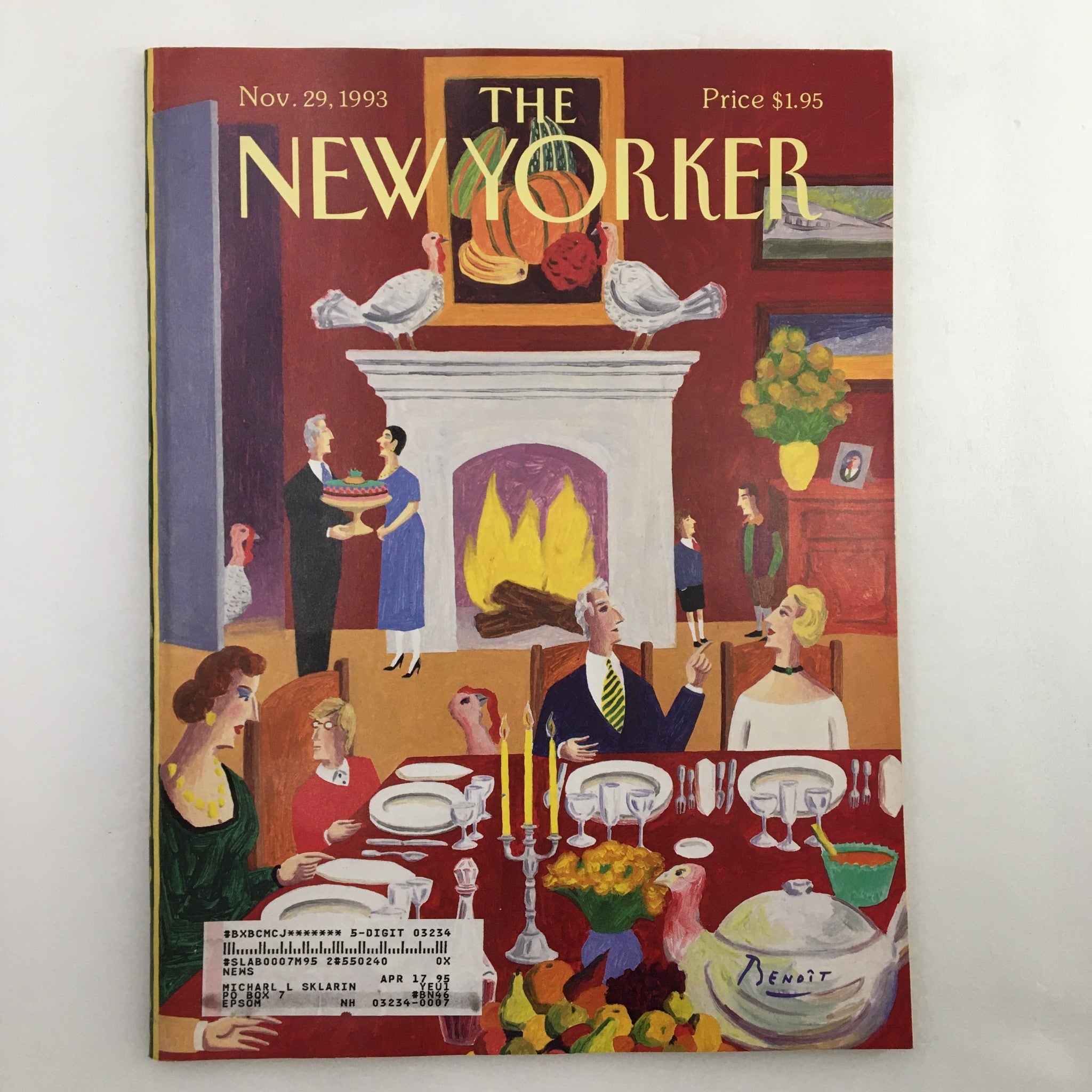 The New Yorker Full Magazine November 29 1993 Guess Who's Comind to Dinner