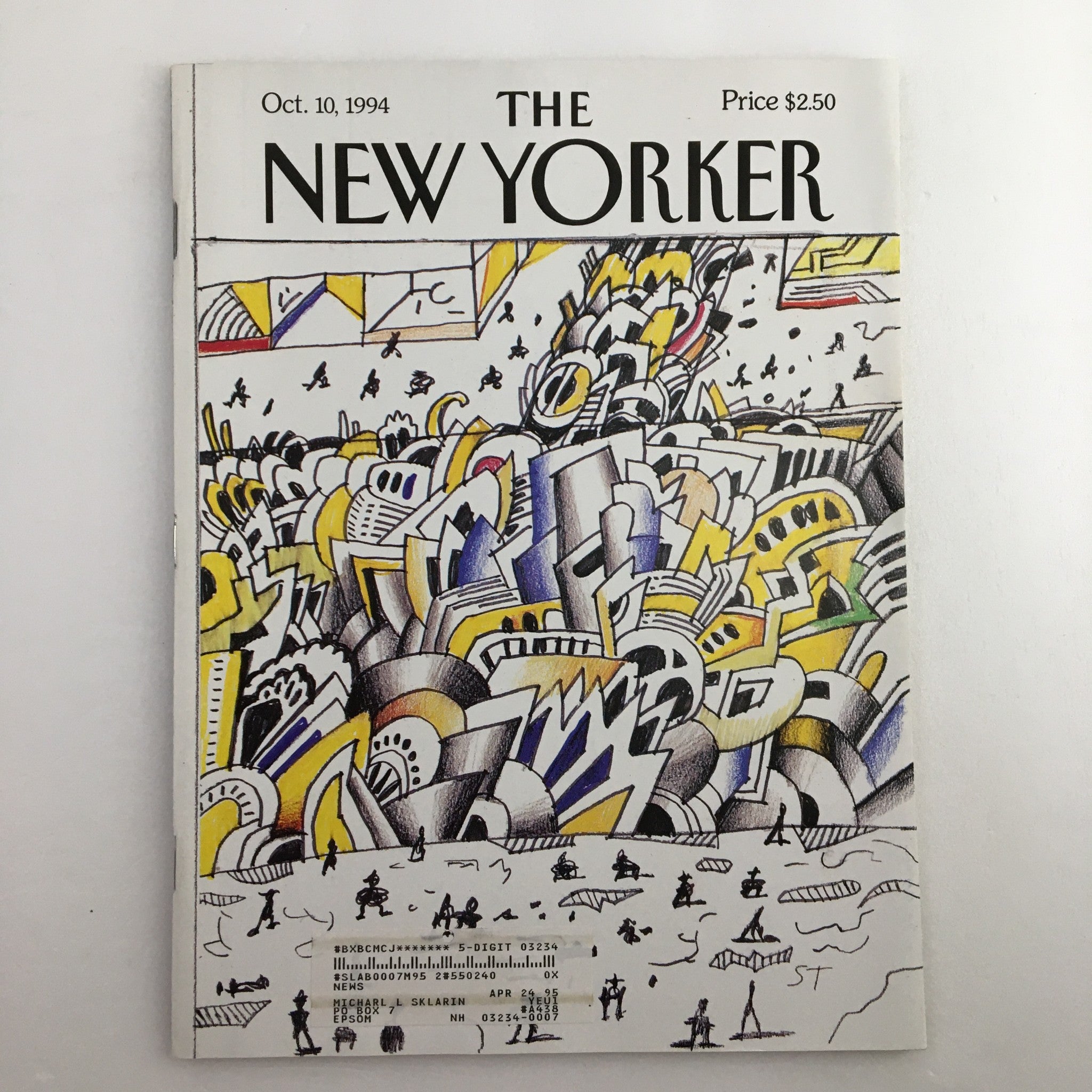 The New Yorker Full Magazine October 10 1994 Canal Street Traffic Saul Steinberg