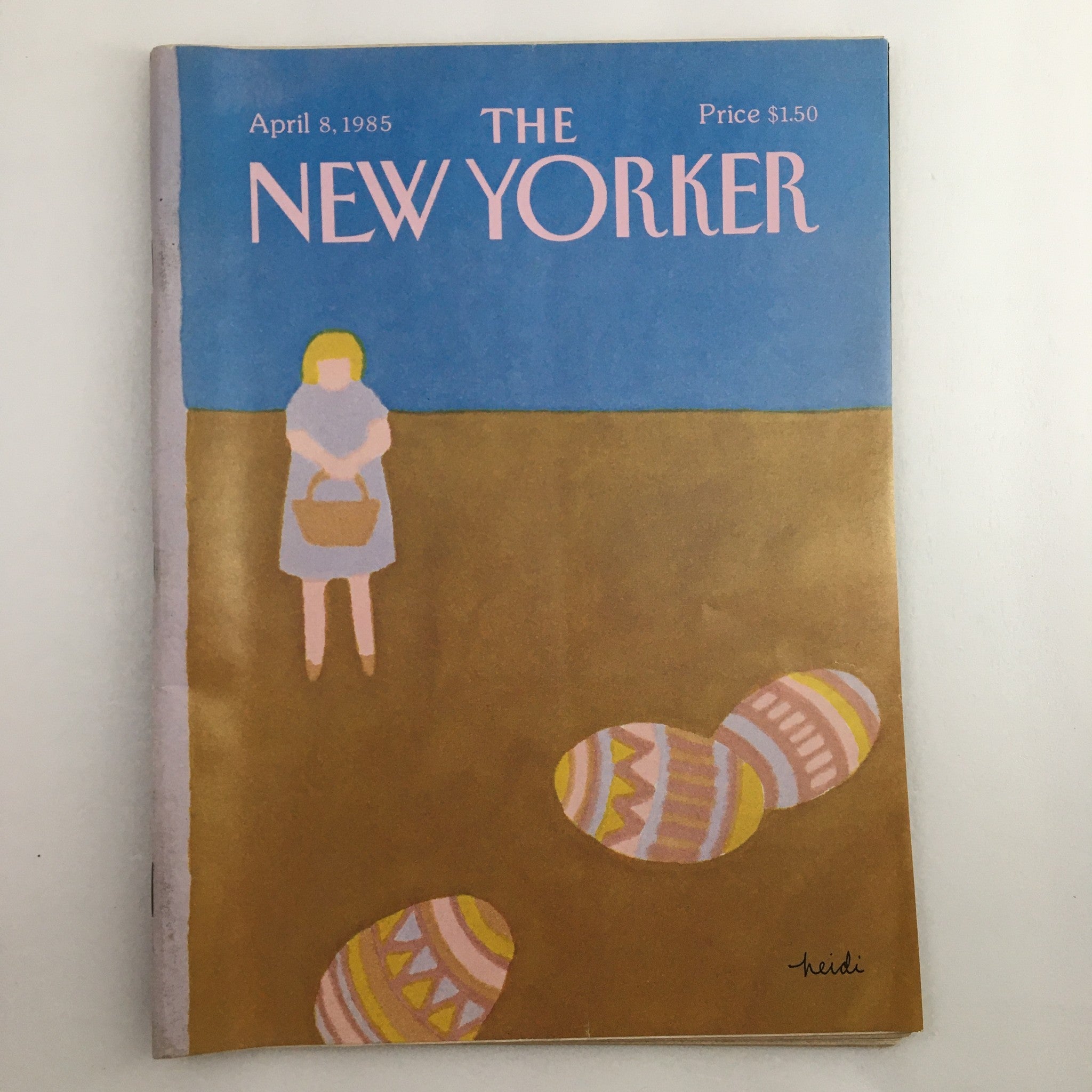 The New Yorker Full Magazine April 8 1985 Easter Eggs Heidi Goennel No Label