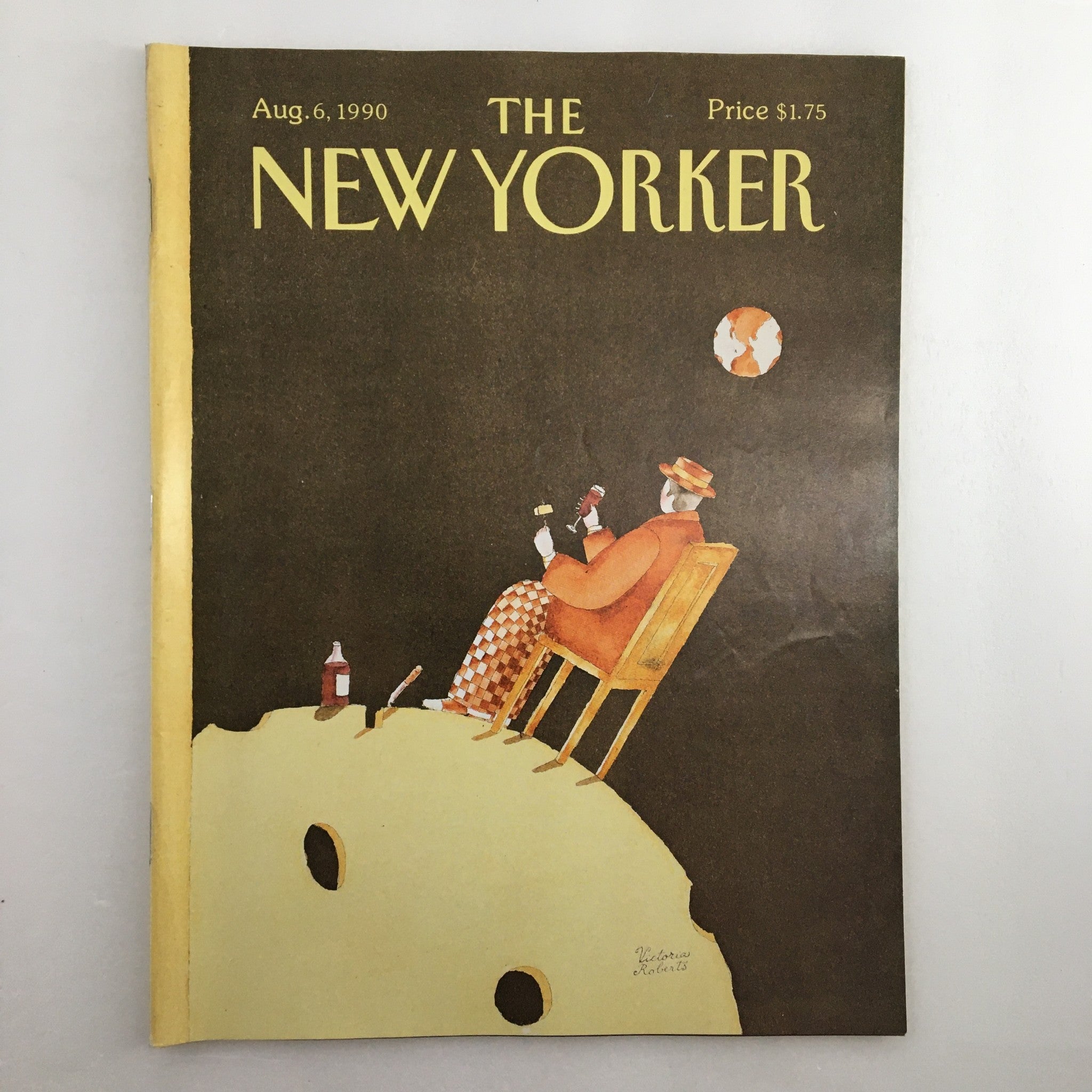 The New Yorker Full Magazine August 6 1990 Man on the Moon Victoria Roberts