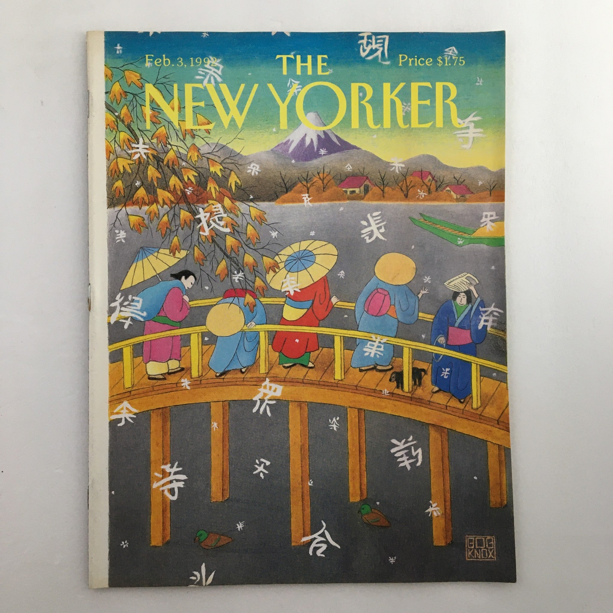 The New Yorker Full Magazine February 3 1992 Japan Bridge Bob Knox No Label