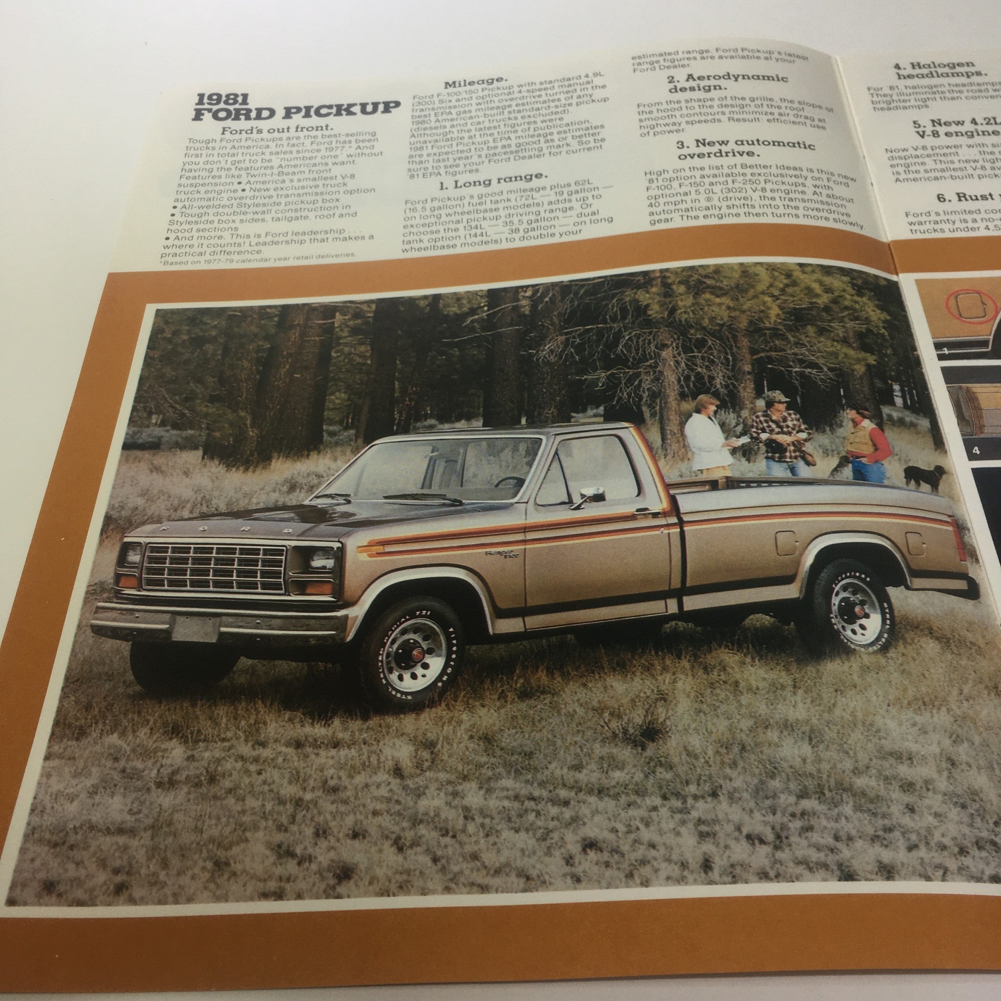 1981 Ford Pickup New 4.2L (255) V-8 Truck Engine 6-Cylinder Car Sale Brochure