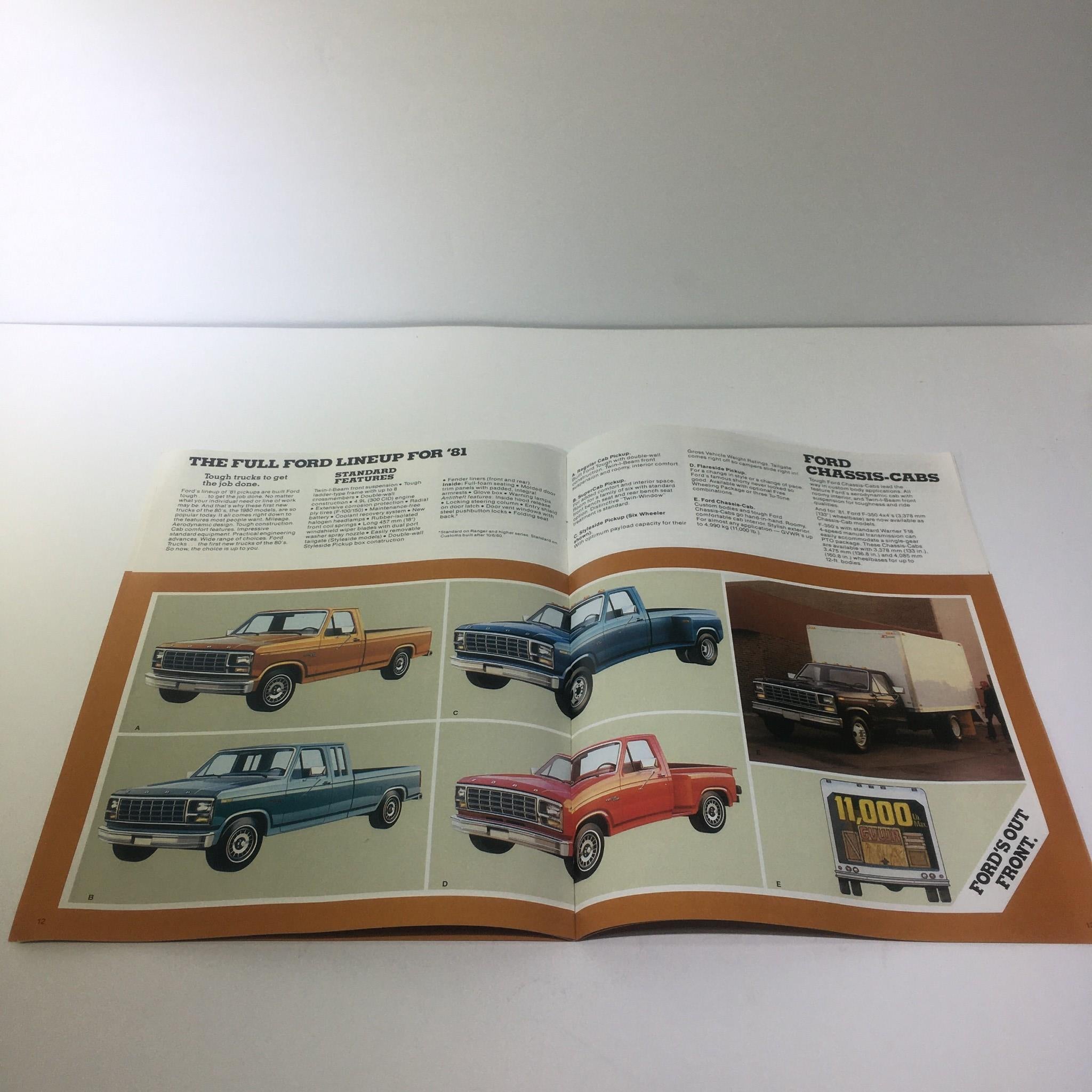 1981 Ford Pickup New 4.2L (255) V-8 Truck Engine 6-Cylinder Car Sale Brochure