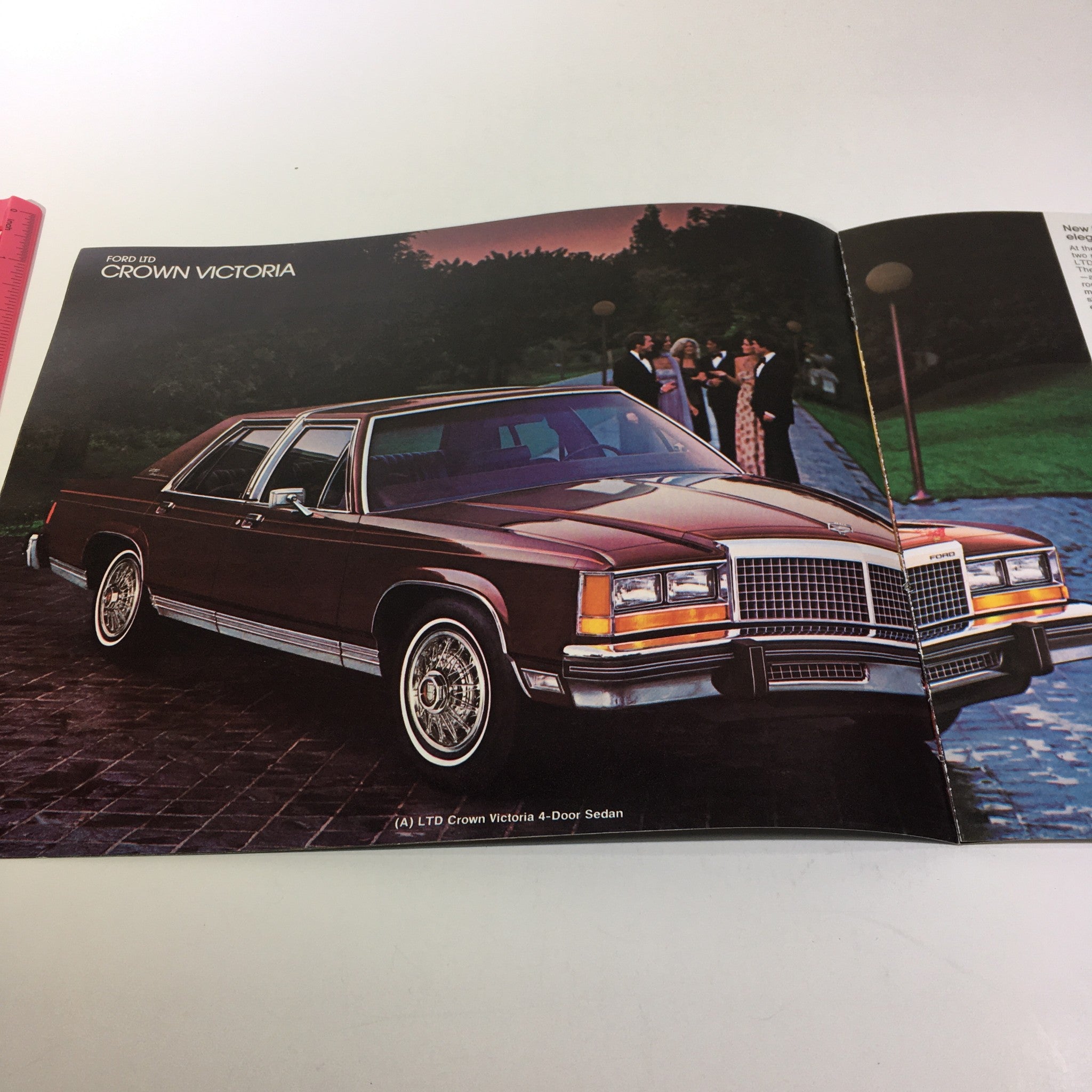 1980 Ford LTD Crown Victoria 4-Door Sedan 302 CID v-8 Engine Car Brochure