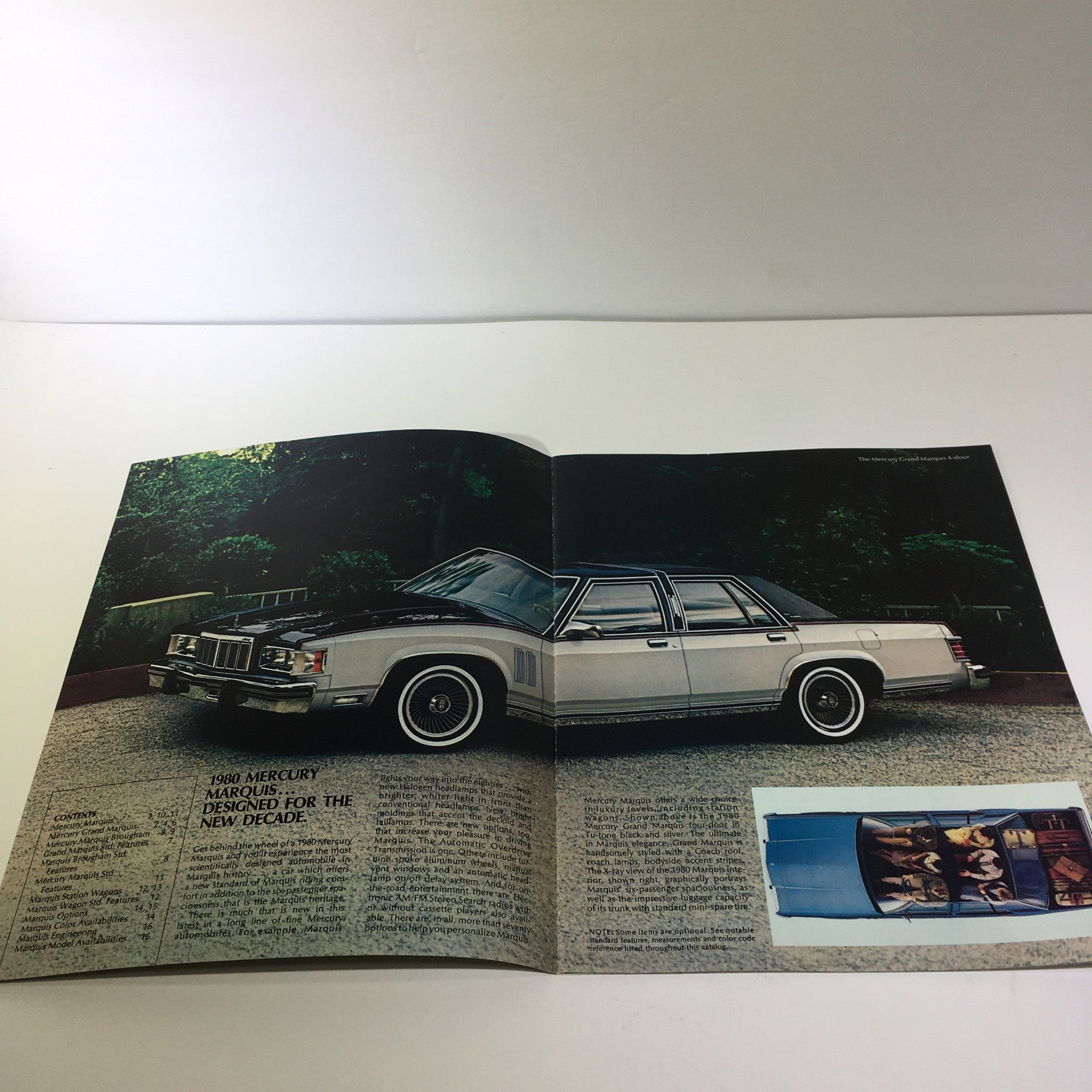 1980 T980 Mercury Marquis 5.2 Liter 302 CID V-8 Engine Car Sale Brochure