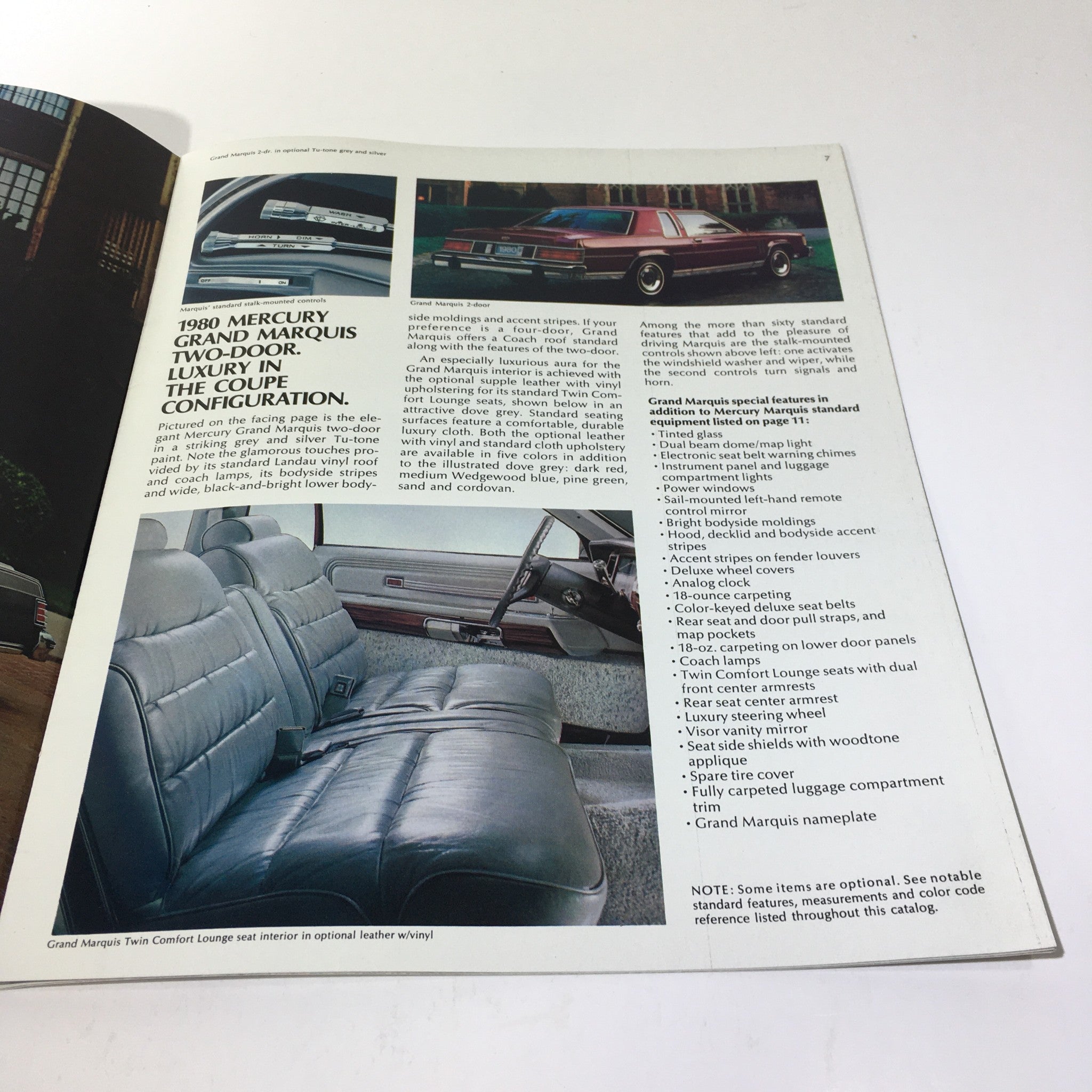 1980 T980 Mercury Marquis 5.2 Liter 302 CID V-8 Engine Car Sale Brochure