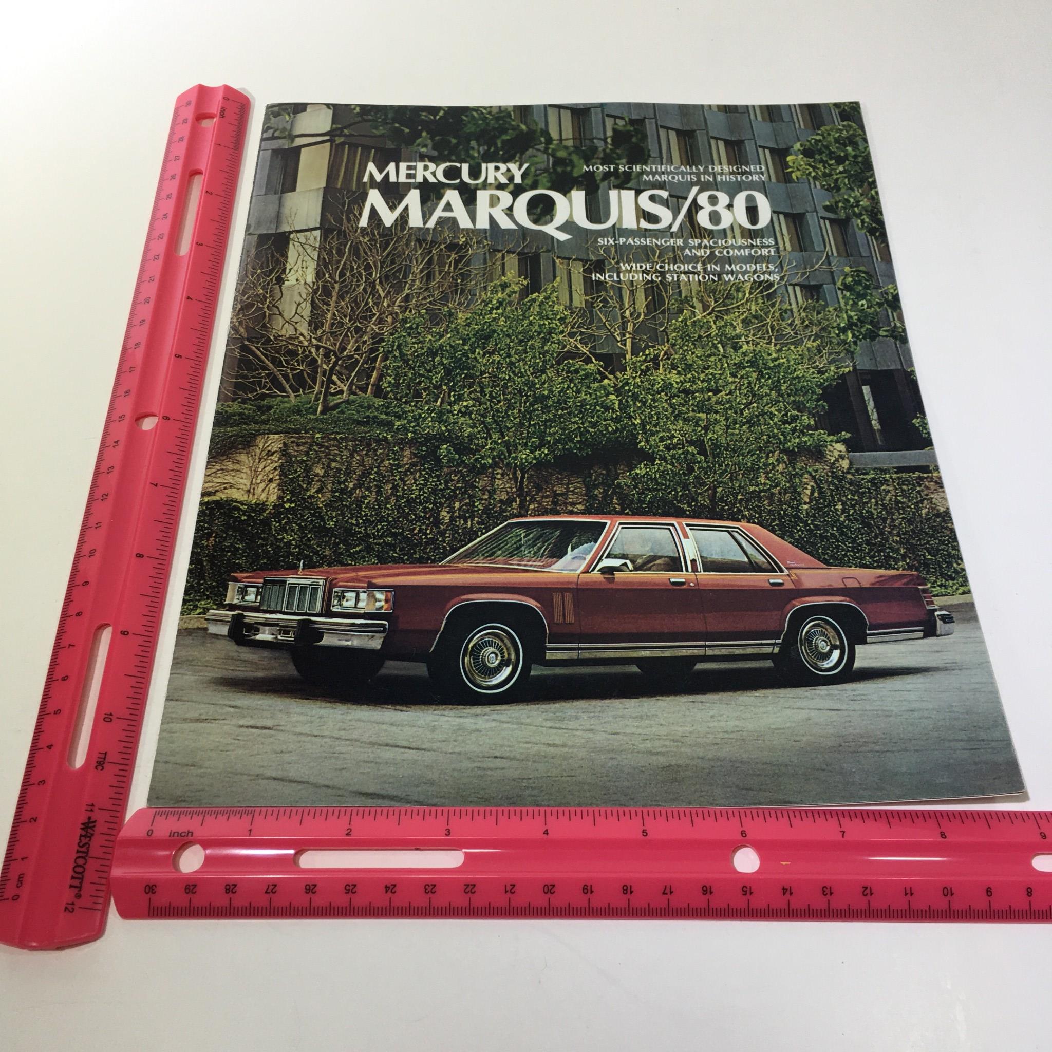 1980 T980 Mercury Marquis 5.2 Liter 302 CID V-8 Engine Car Sale Brochure