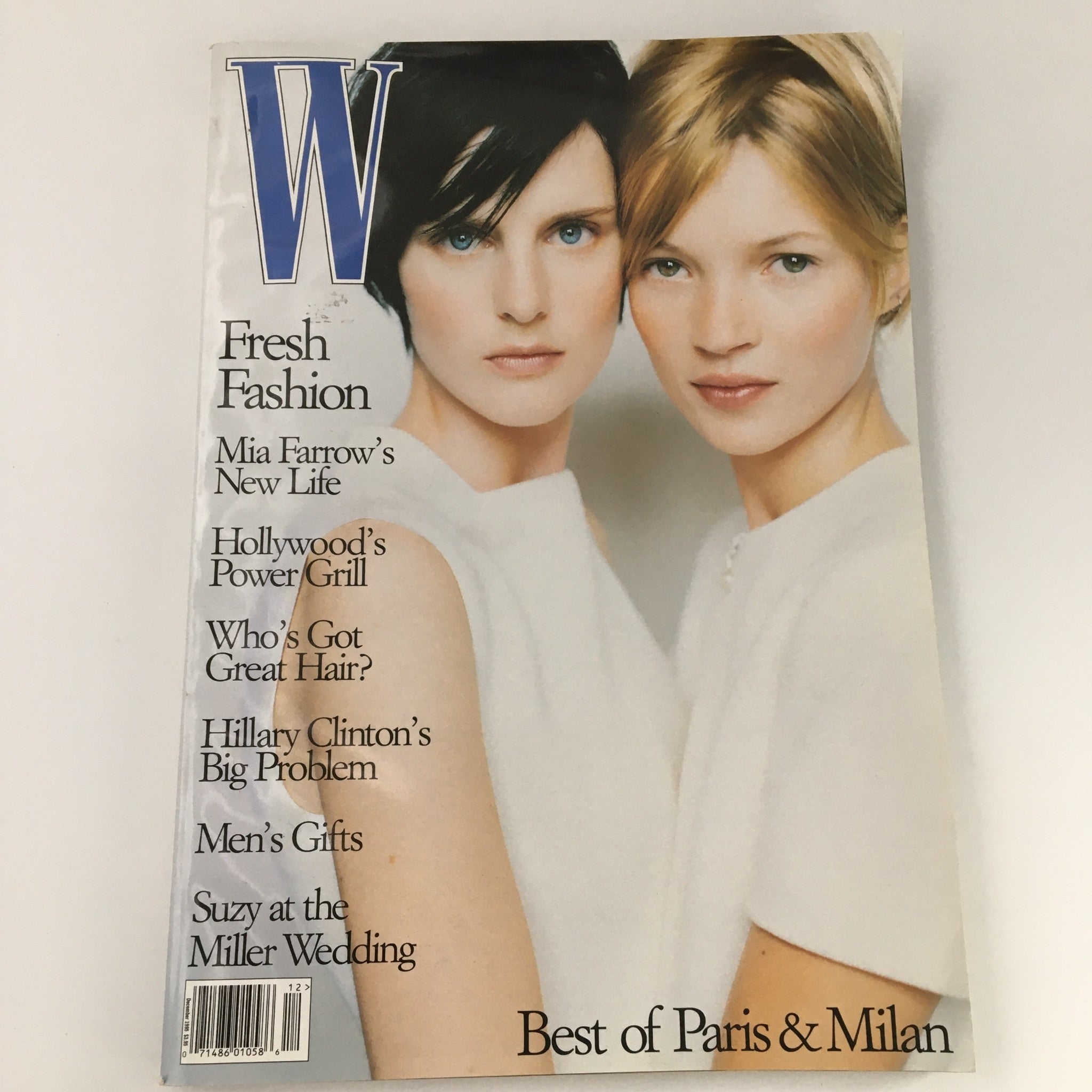 W Magazine December 1995 Stella Tennant & Kate Moss Cover Feature, Newsstand