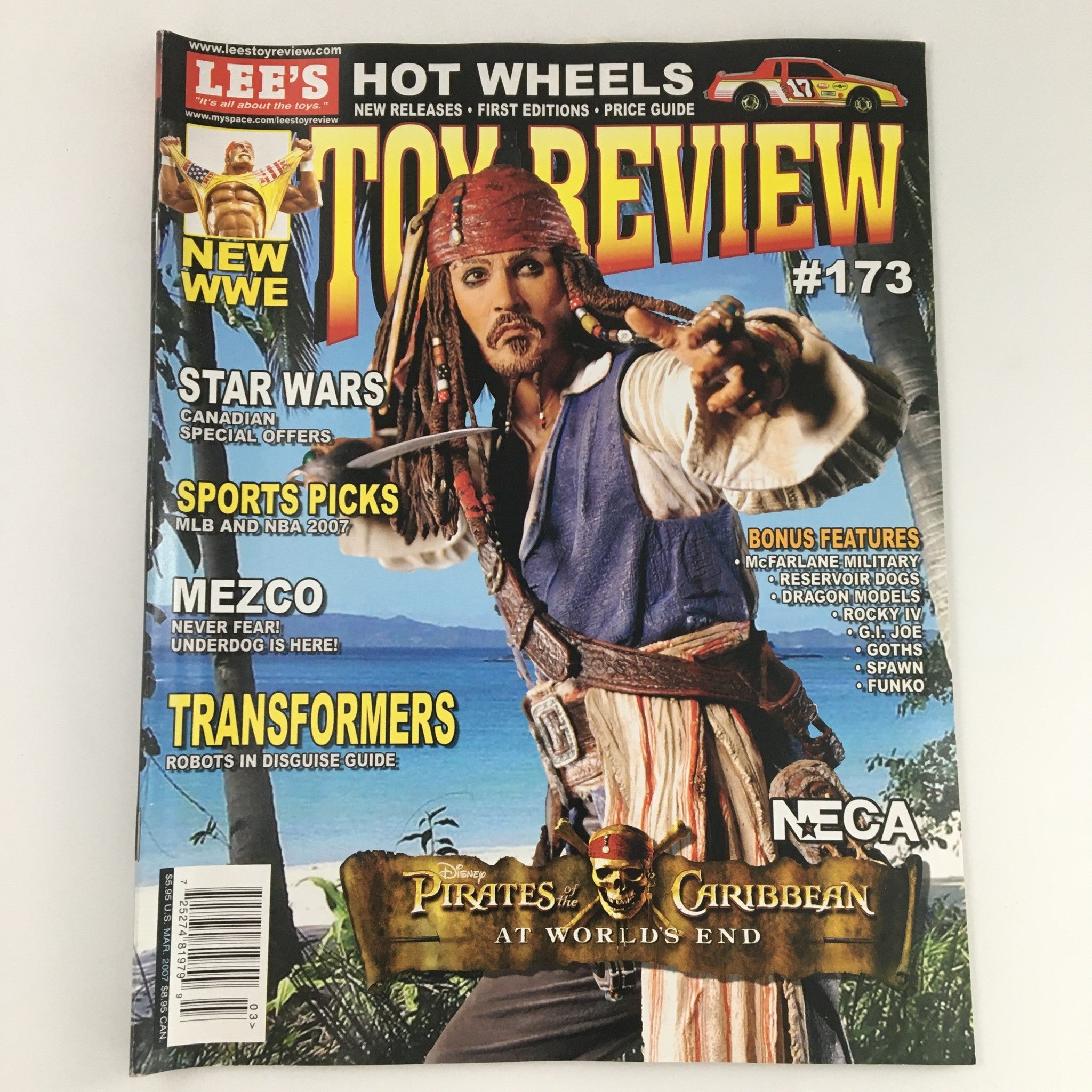 Lee's Toy Review Magazine March 2007 #173 Jack Sparrow Pirates of the Caribbean