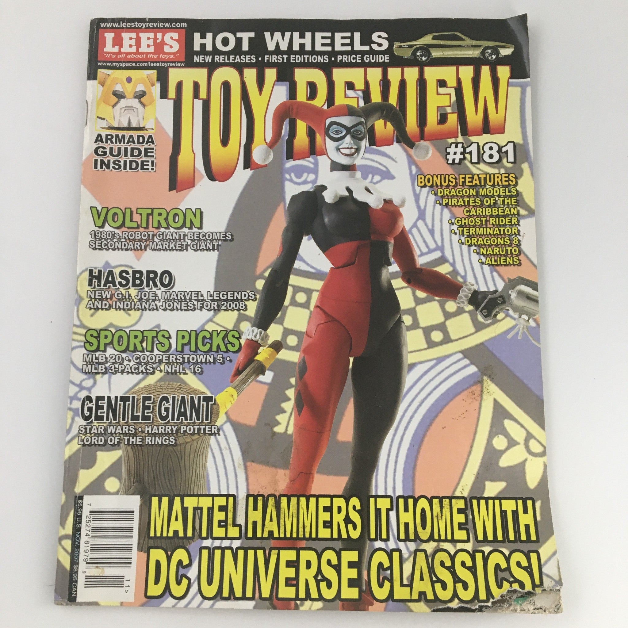 Lee's Toy Review Magazine November 2007 #181 DC Classic Harley Quinn, Newsstand