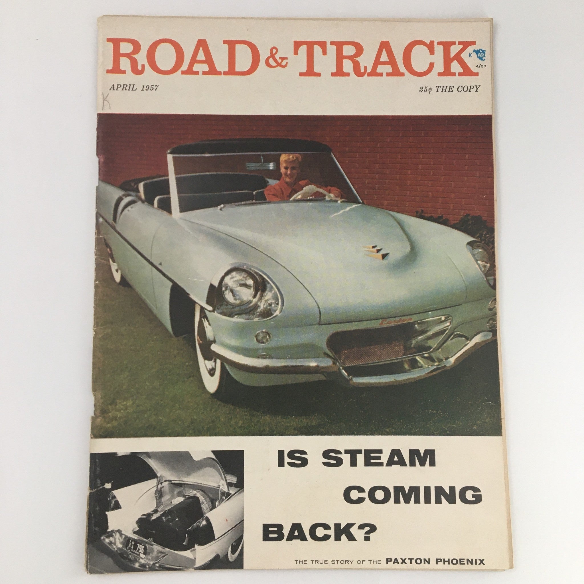 VTG Road & Track Magazine April 1957 The Paxton Phoenix Story, Newsstand