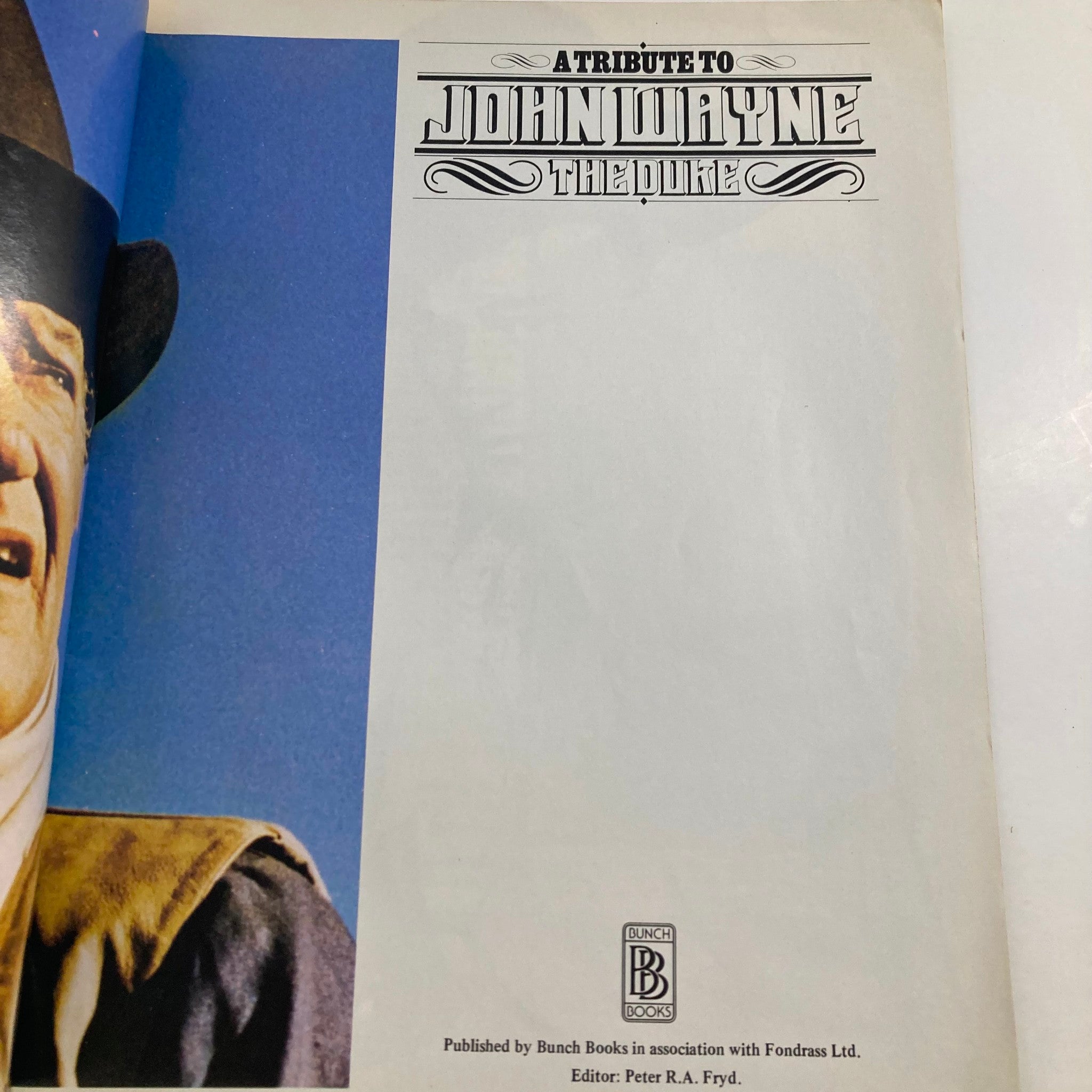 VTG 1979 A Tribute To John Wayne The Duke No Label