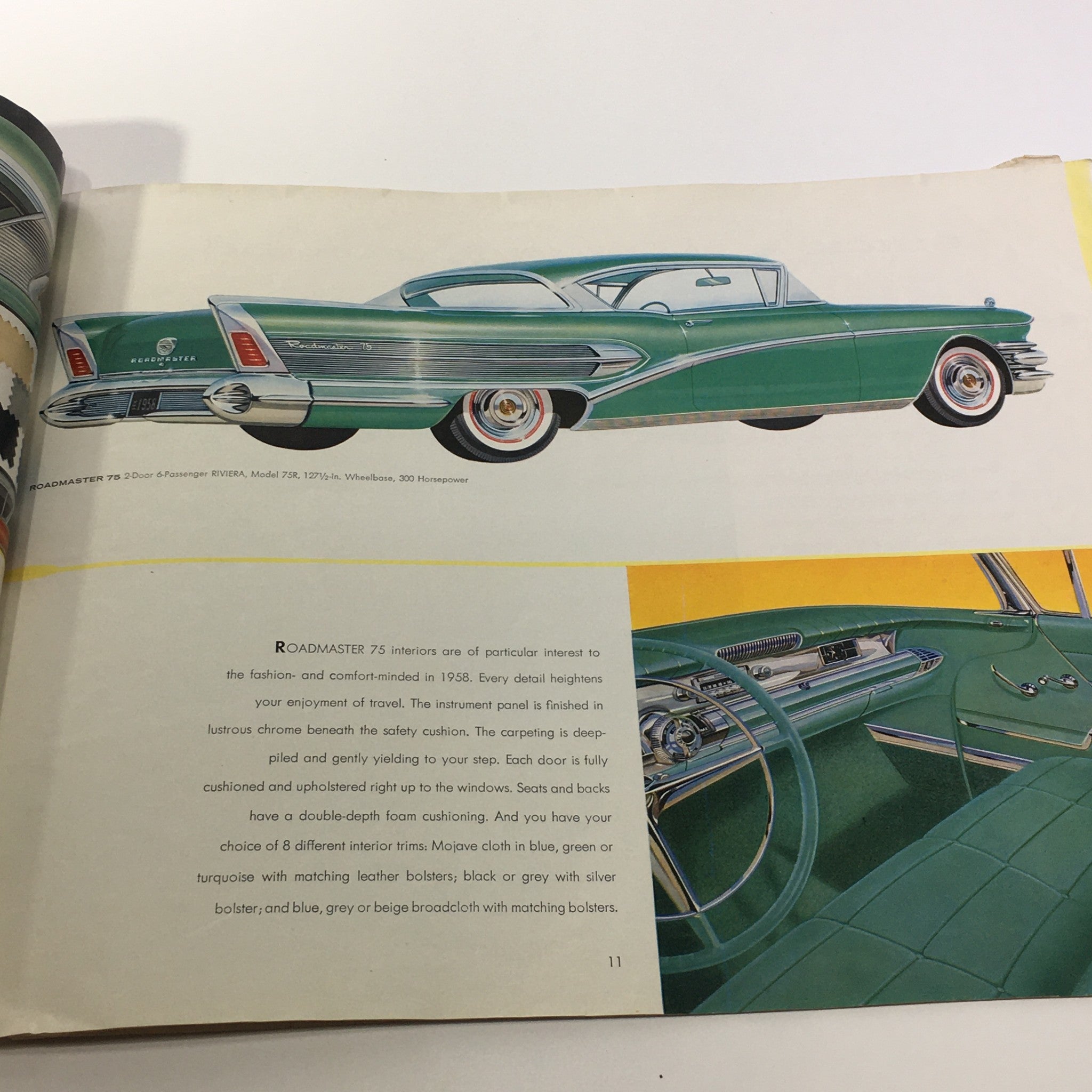 1958 The Air Born B-58 Buick V-8 Engine 250 Horsepower Car Sale Brochure