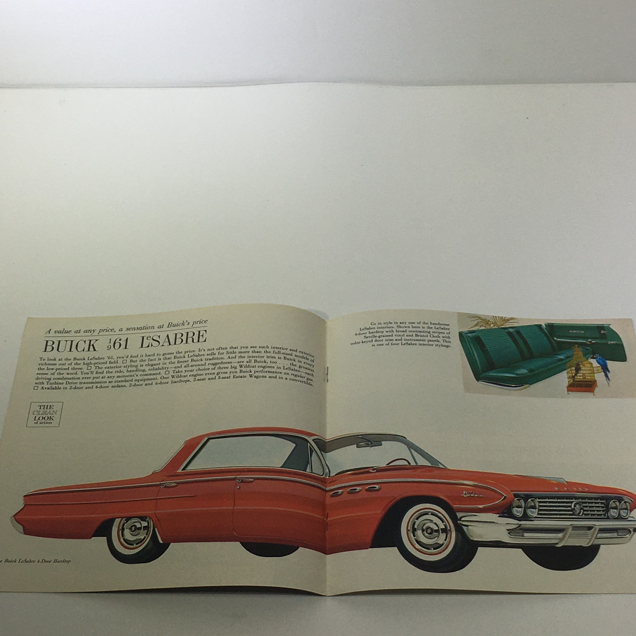 1961 Full Size Turbine Drive Buicks 4-Door 2-Door Sedan Car Sale Brochure