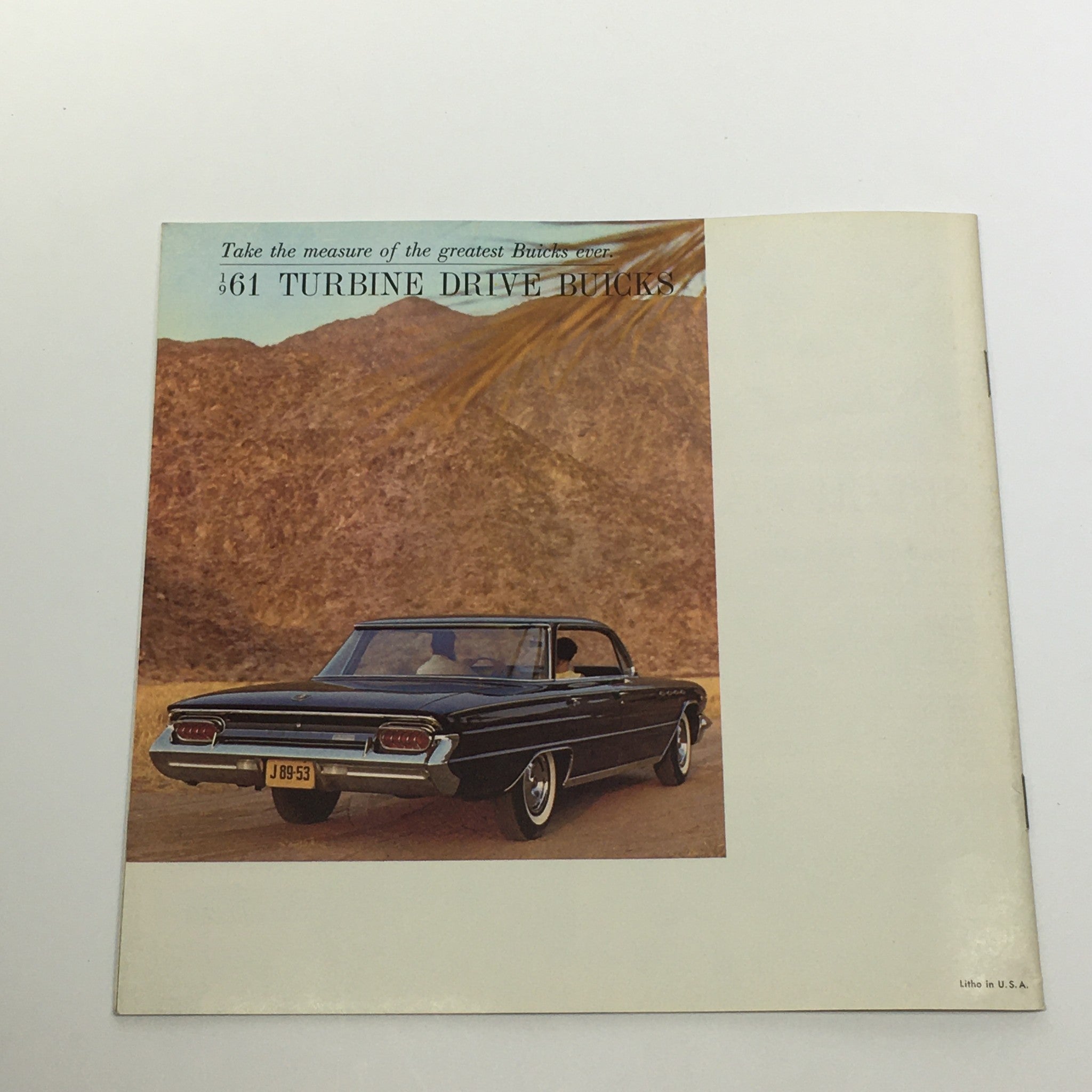 1961 Full Size Turbine Drive Buicks 4-Door 2-Door Sedan Car Sale Brochure