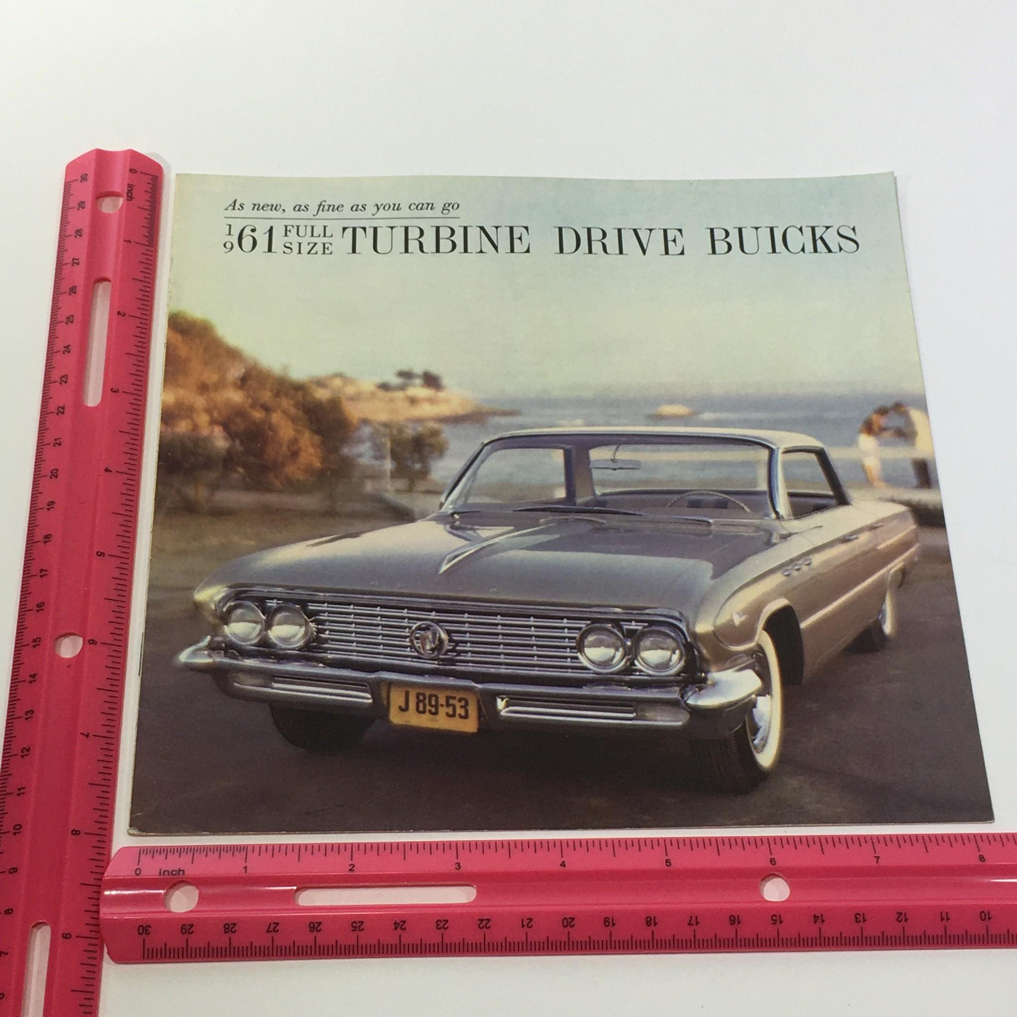 1961 Full Size Turbine Drive Buicks 4-Door 2-Door Sedan Car Sale Brochure