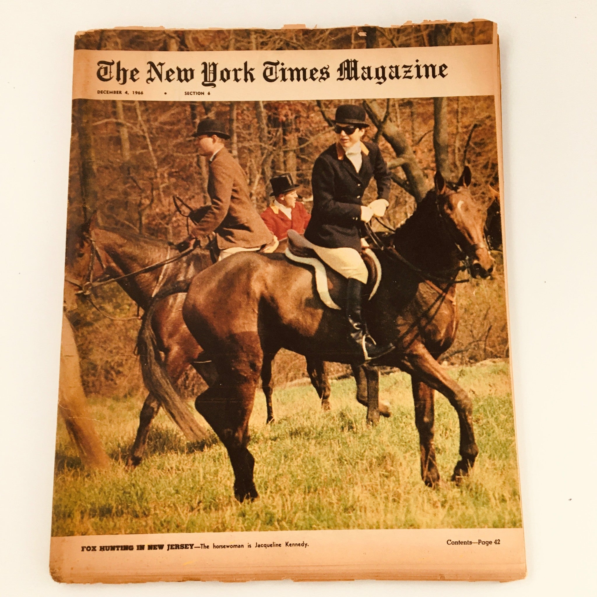 The New York Times Magazine December 4 1966 Jacqueline Kennedy Cover, Newsstand