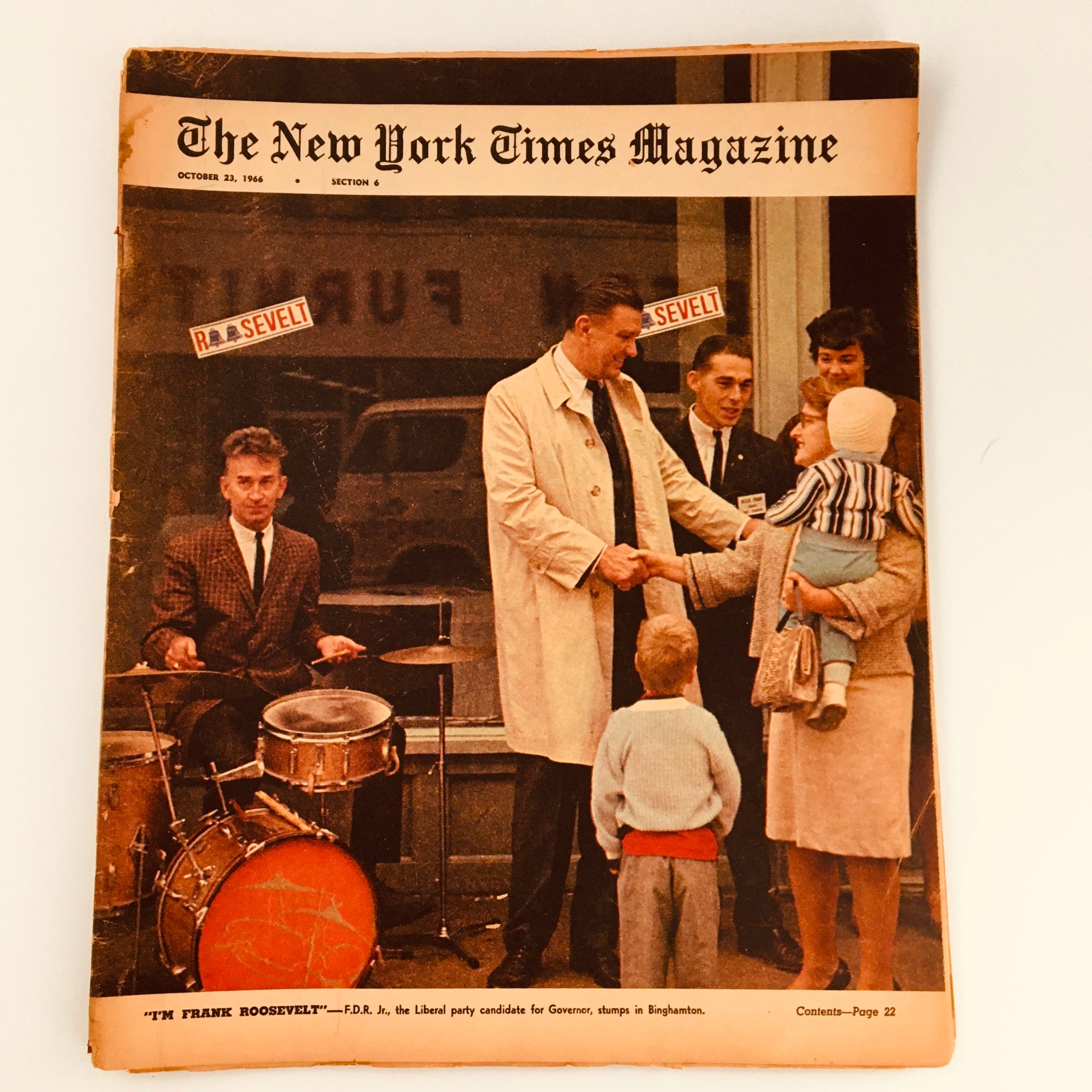 The New York Times Magazine October 23 1966 Franklin D. Roosevelt, Newsstand