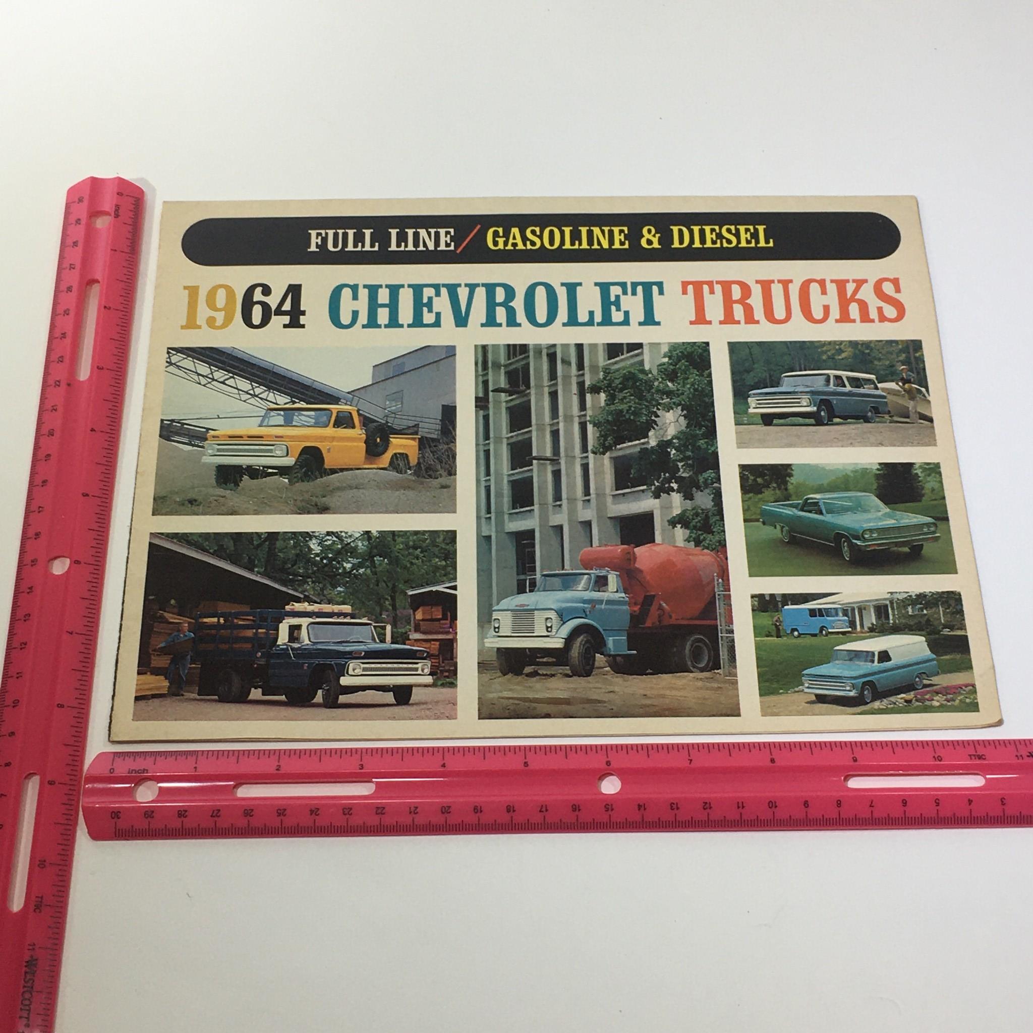 1964 Chevrolet Trucks Fleetside Pickup Delivery Van Tilt Cab & Chassis Catalog