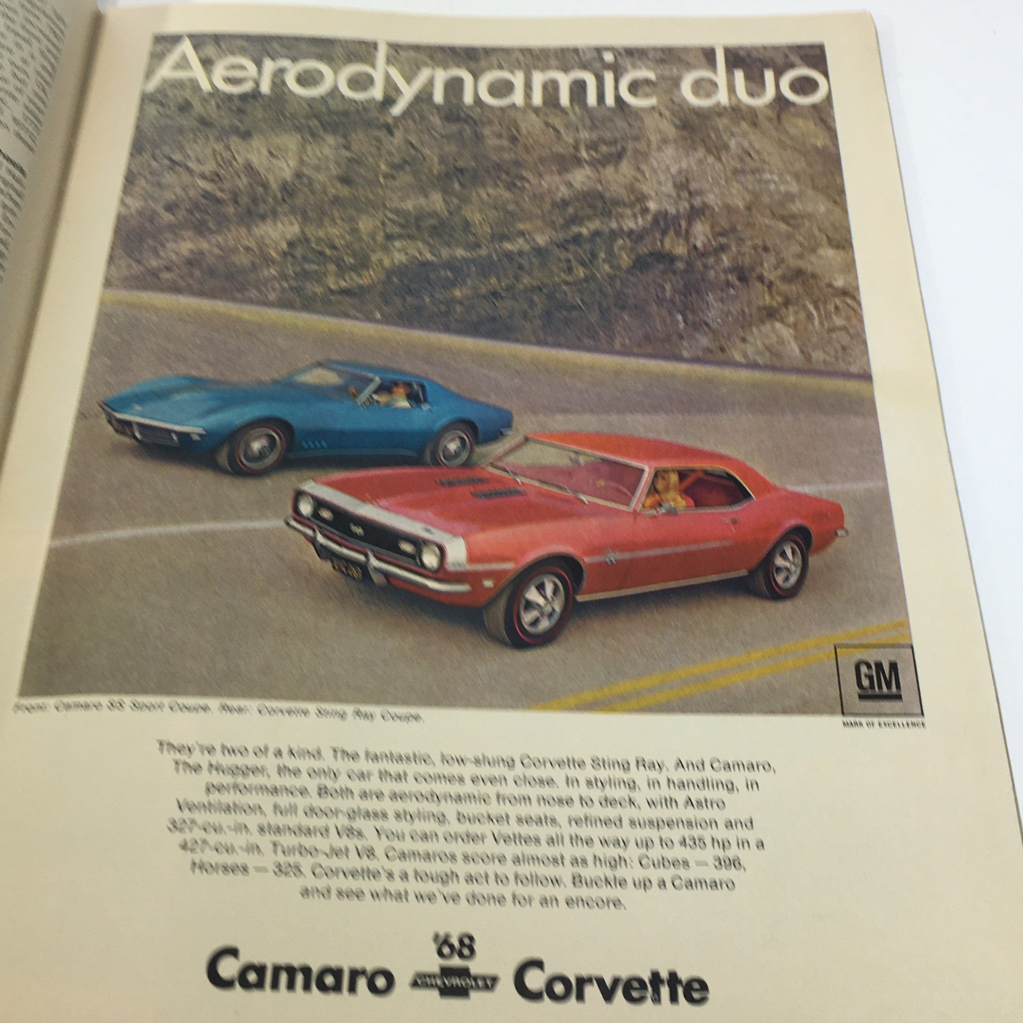 1969 Camaro & VW Automatics/Olds/BMW Turbo-Jet V-8 Engines Car Catalog Brochure