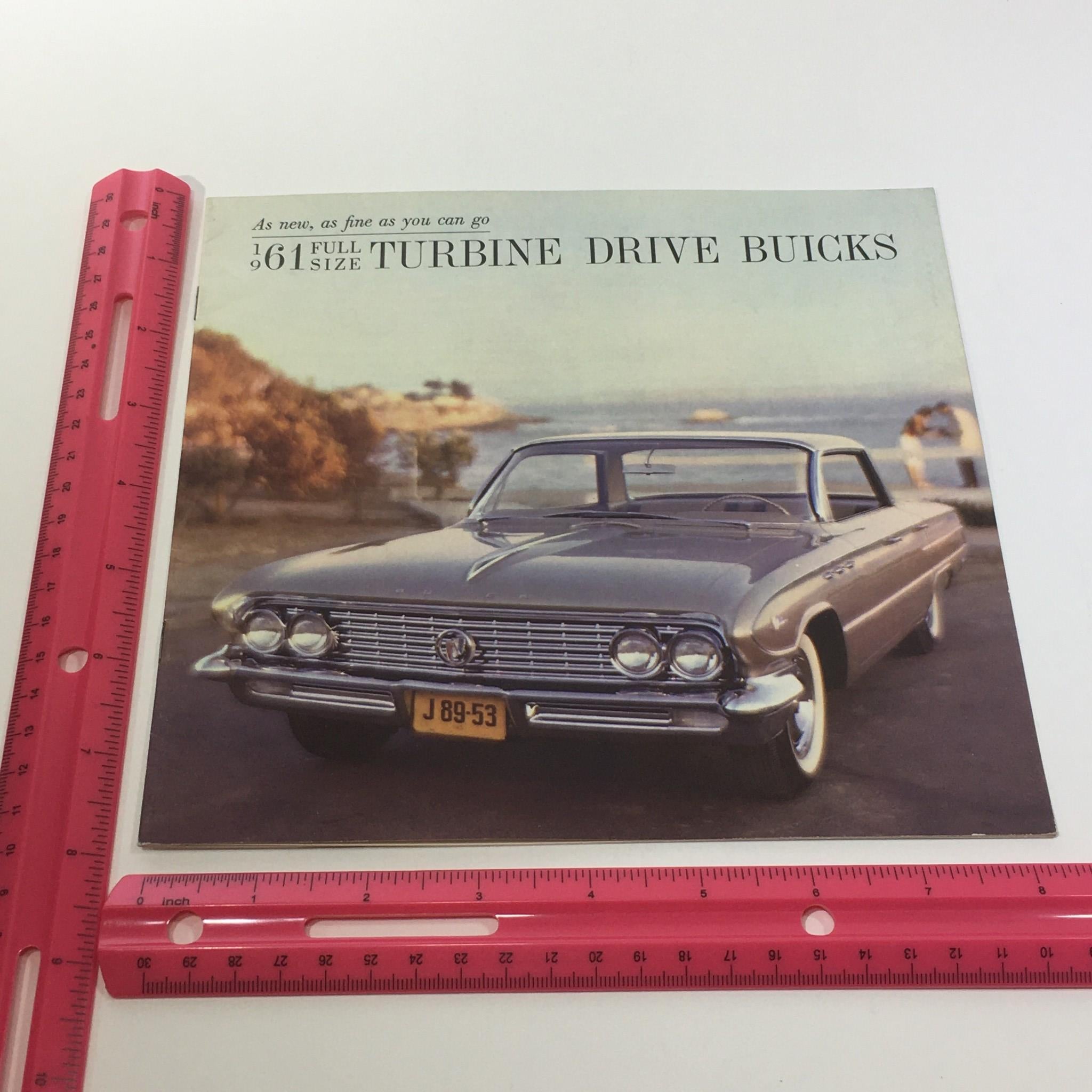 1961 Turbine Drive Buicks Electra 225 445-Engine 4Door Riviera Sedan Car Catalog