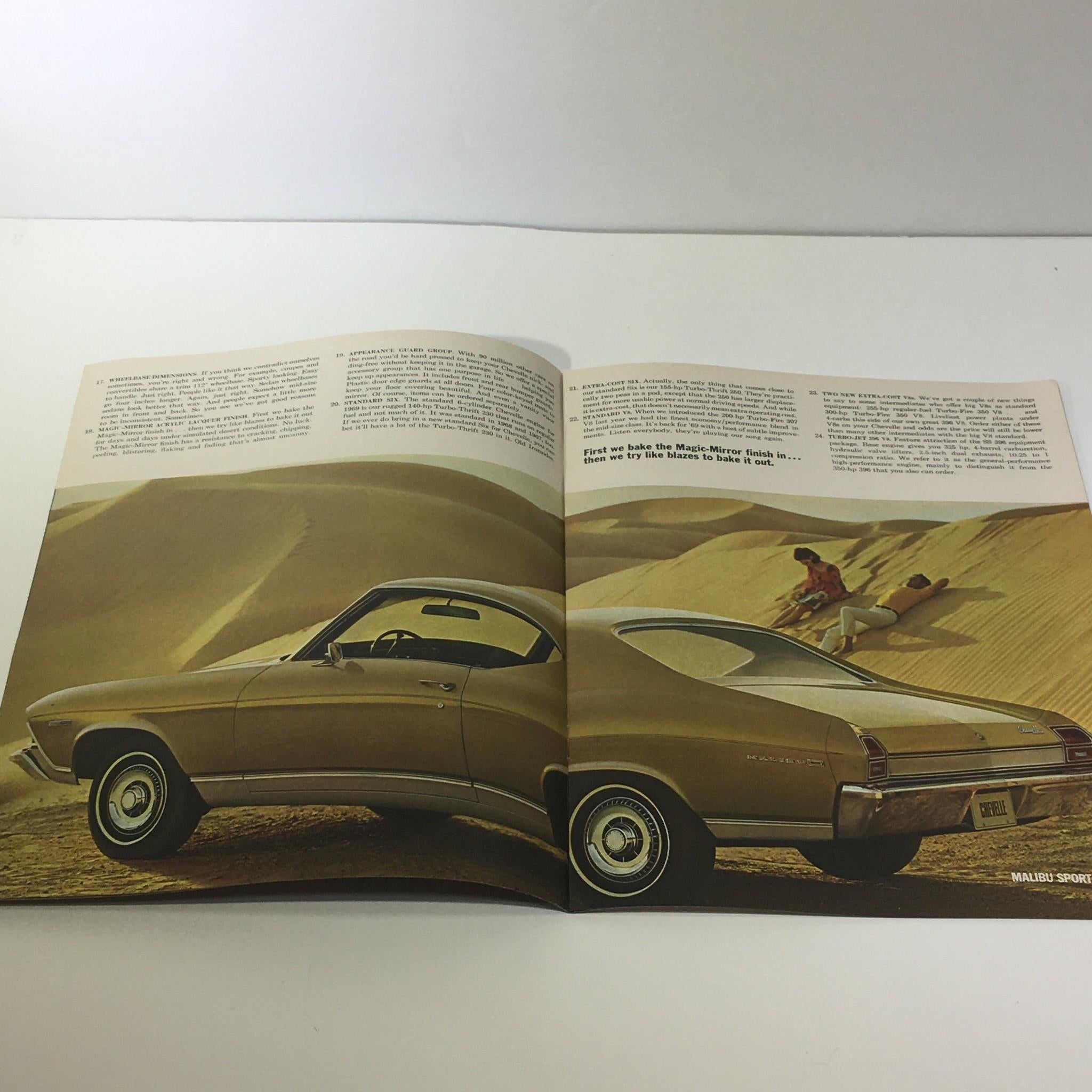 1969 Chevelle 6-Cylinder 140-HP Turbo Thrift 230 V-8 Engine Car Catalog Brochure