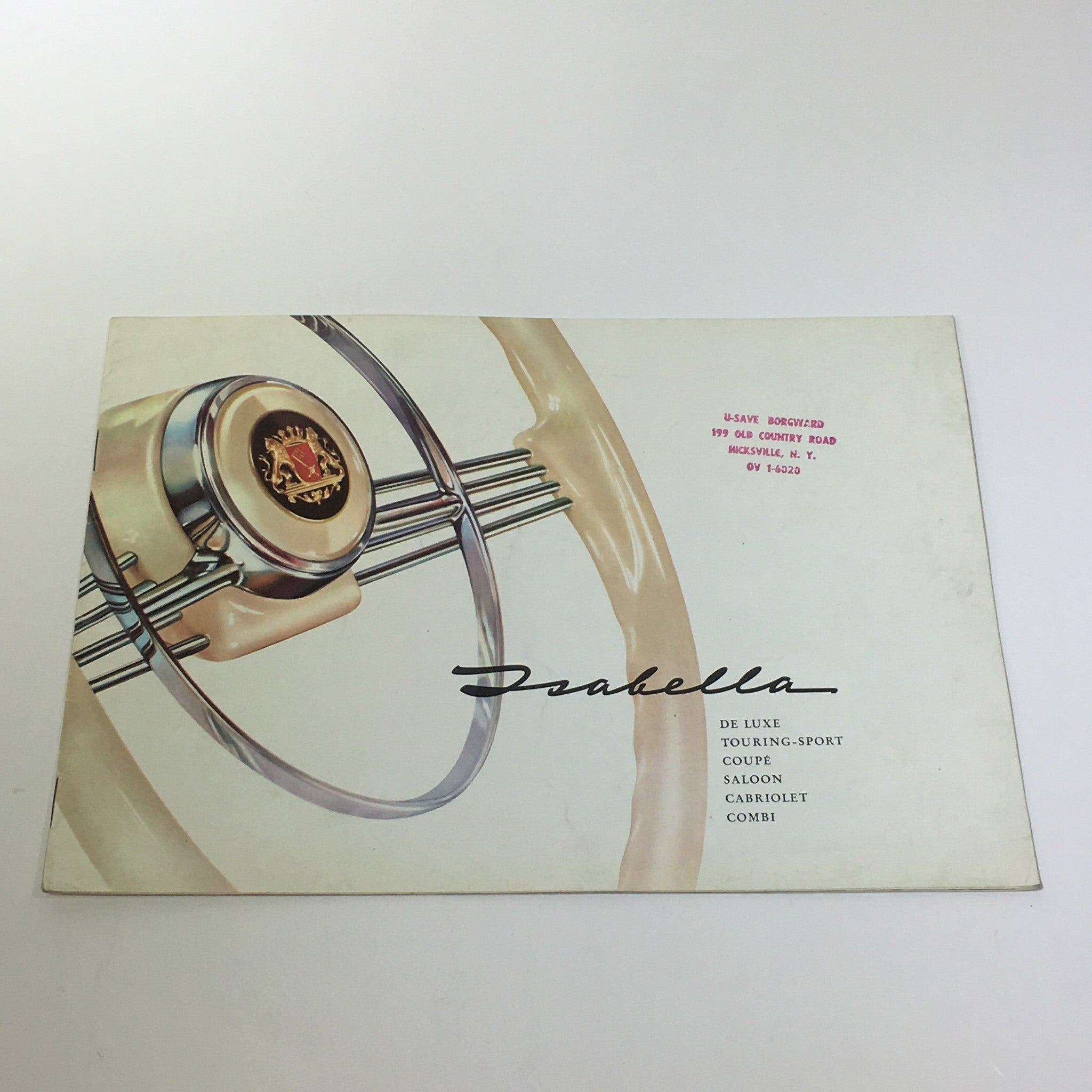 Isabella De Luxe - Touring-Sport - Coupe - Saloon 2-D Sedan Car Catalog Brochure