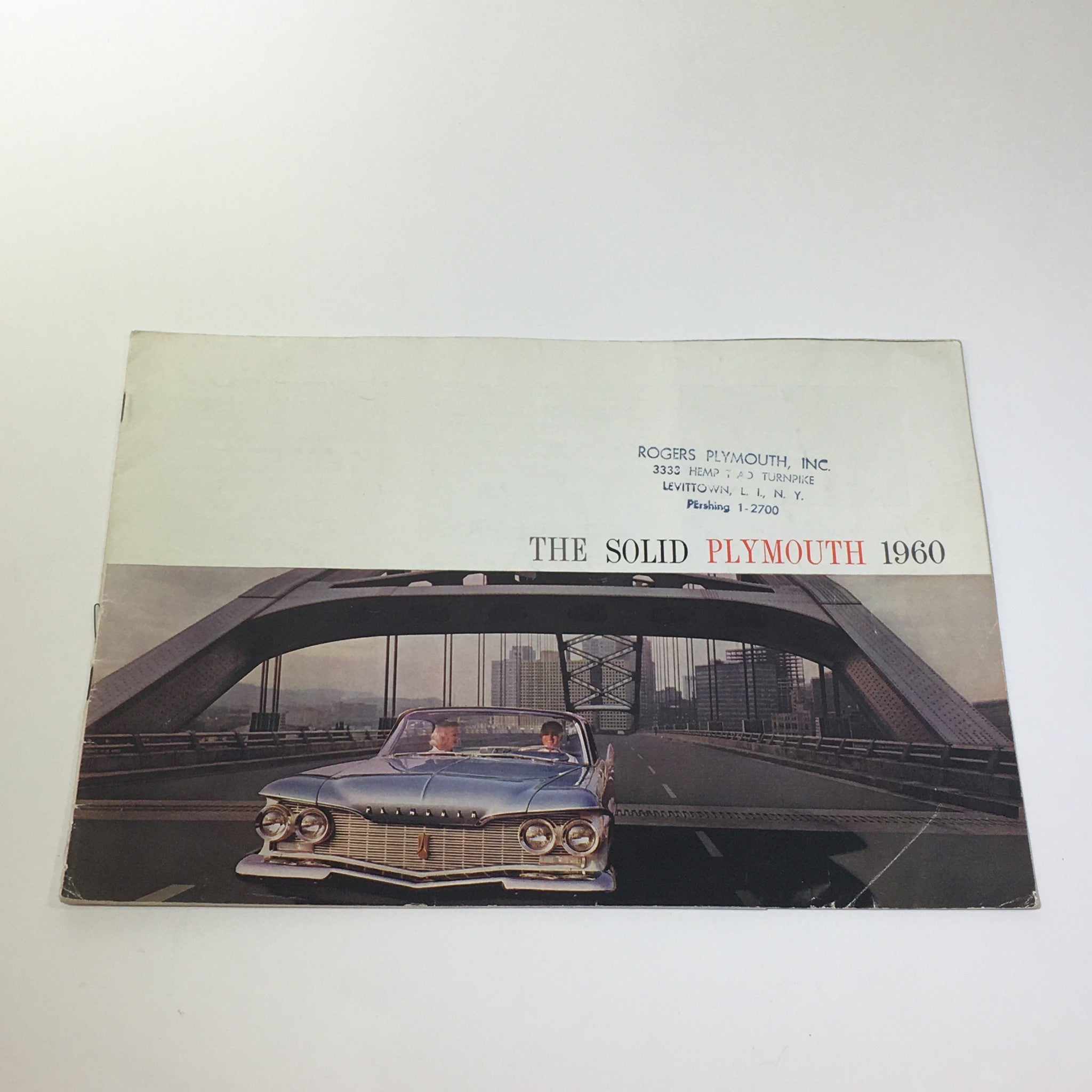 1960 Solid Plymouth 2-3 Speed AT 30-D Economy Six Engine Car Catalog Brochure