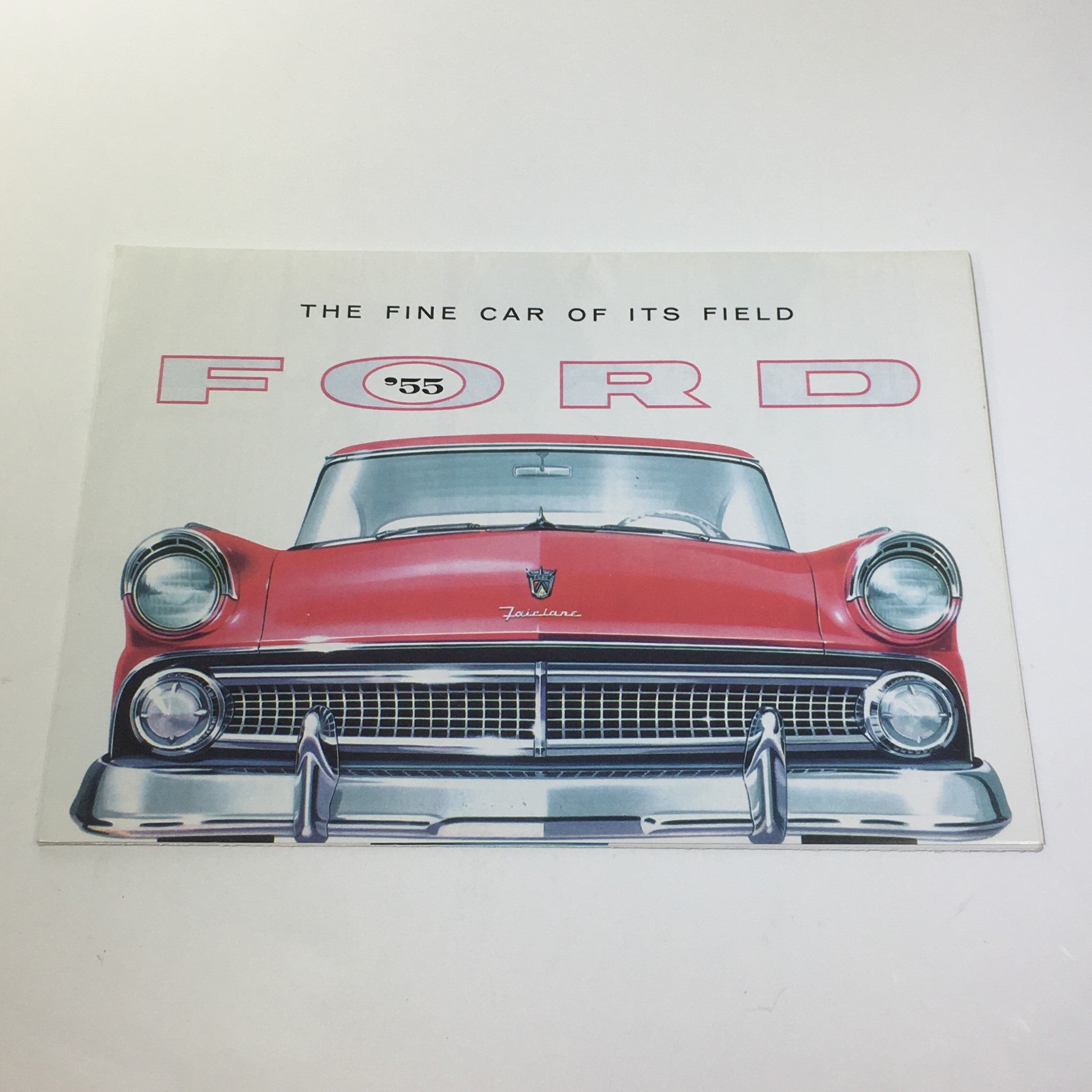 1955 Ford Trigger-Torque Power Angle-Poised V-8 Engines Car Catalog Brochure