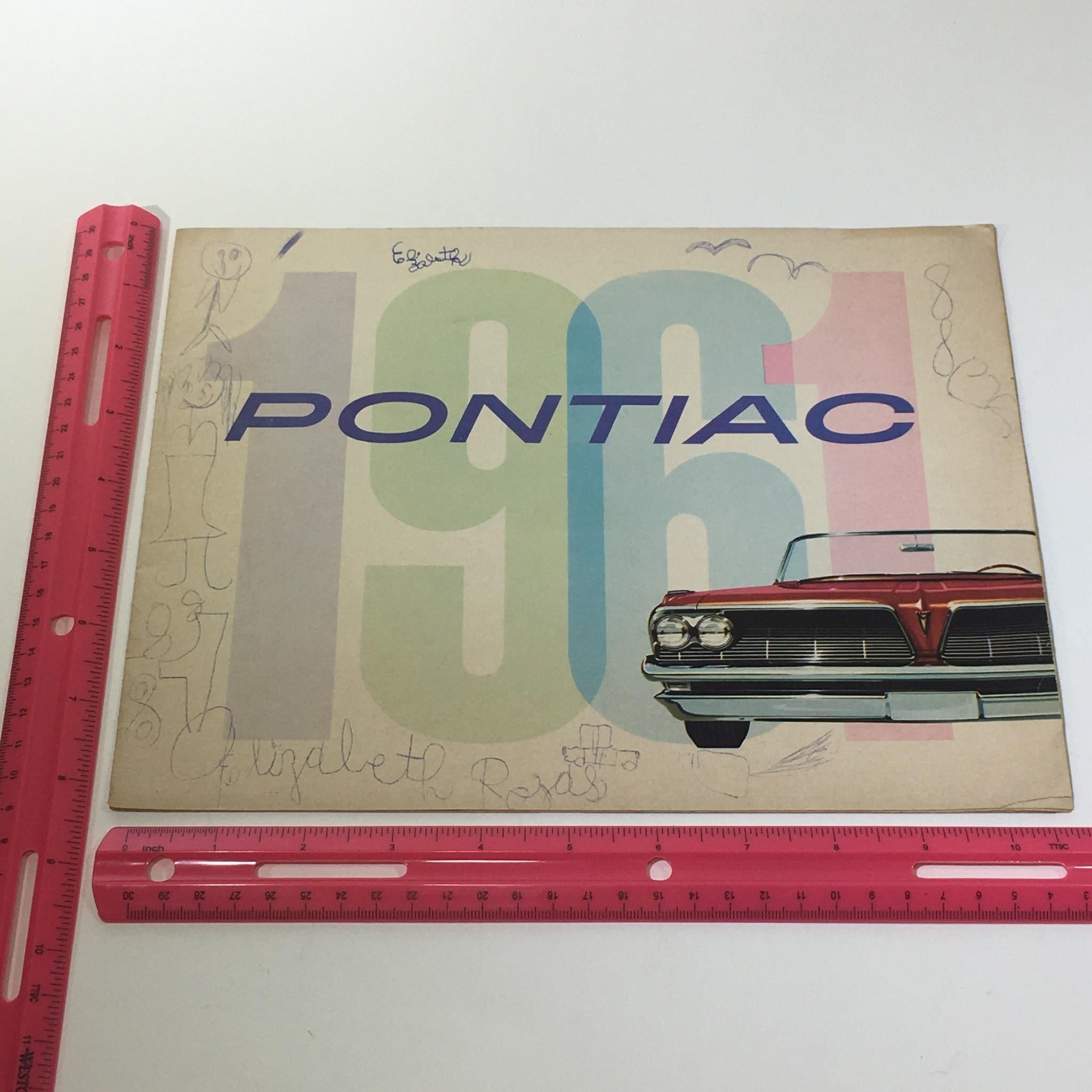 1961 Pontiac Catalina Sport 8 x 14 Tubeless Tires Safety Plate Glass Car Catalog