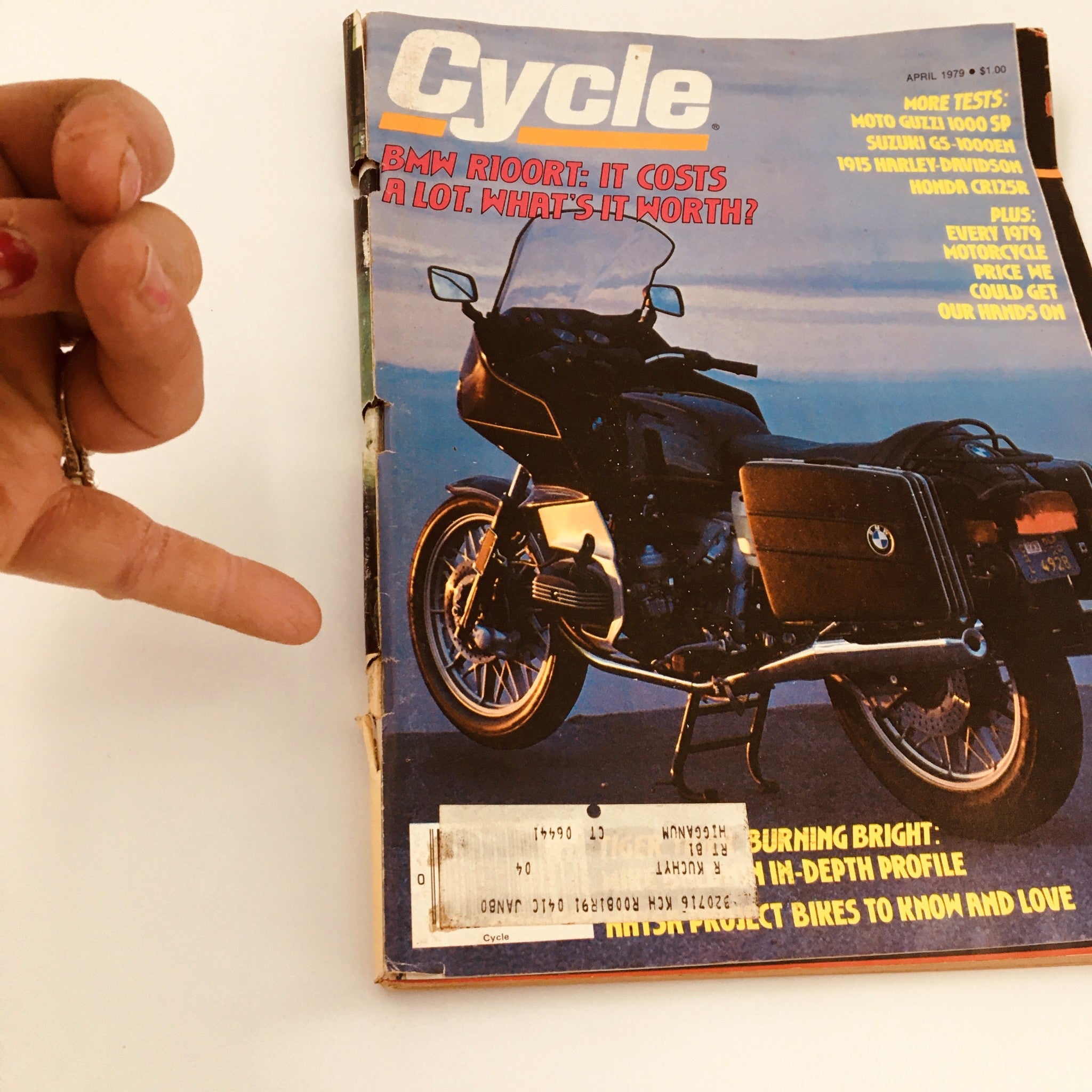 VTG Cycle Magazine April 1979 BMW R100RT Cover & Moto Guzzi 1000 SP Tests