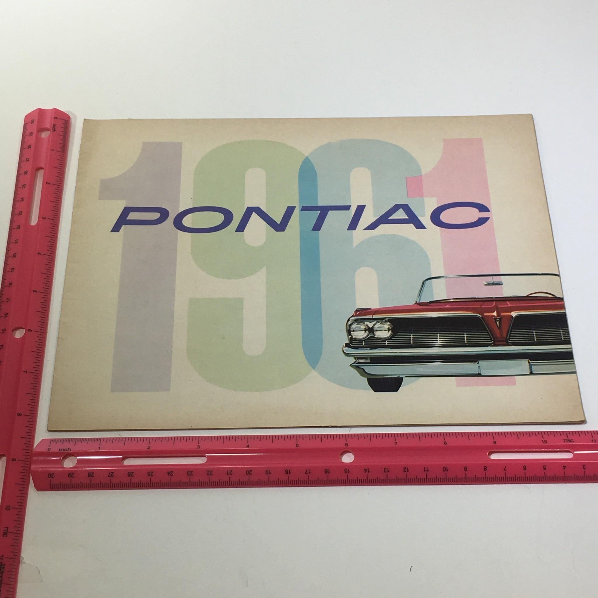 1961 Pontiac Catalina Sport 2-Door Coupe Type V-8 Hydra-Matic Engine Car Catalog