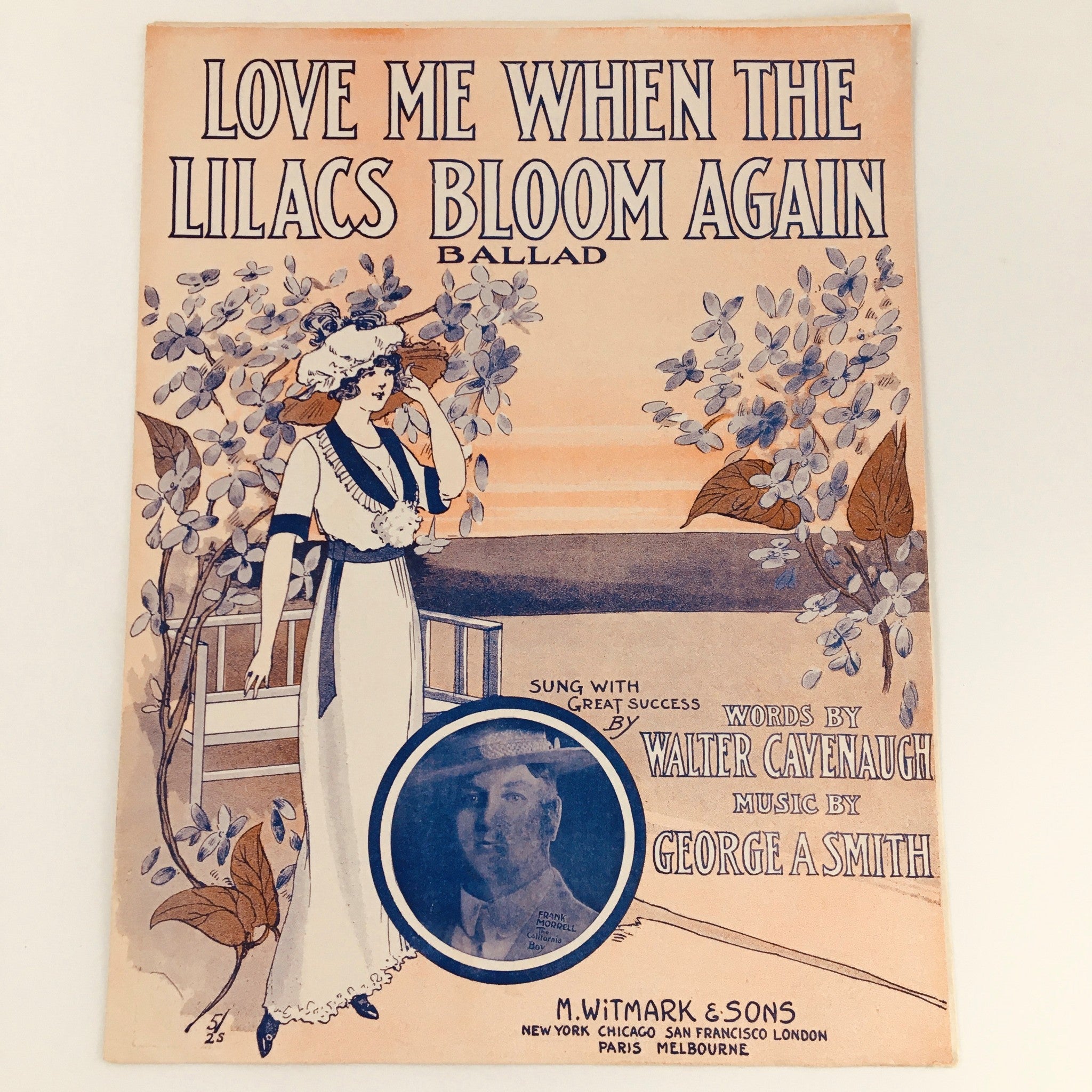 1912 Love Me When The Lilacs Bloom Again Ballad George A. Smith Music Sheet