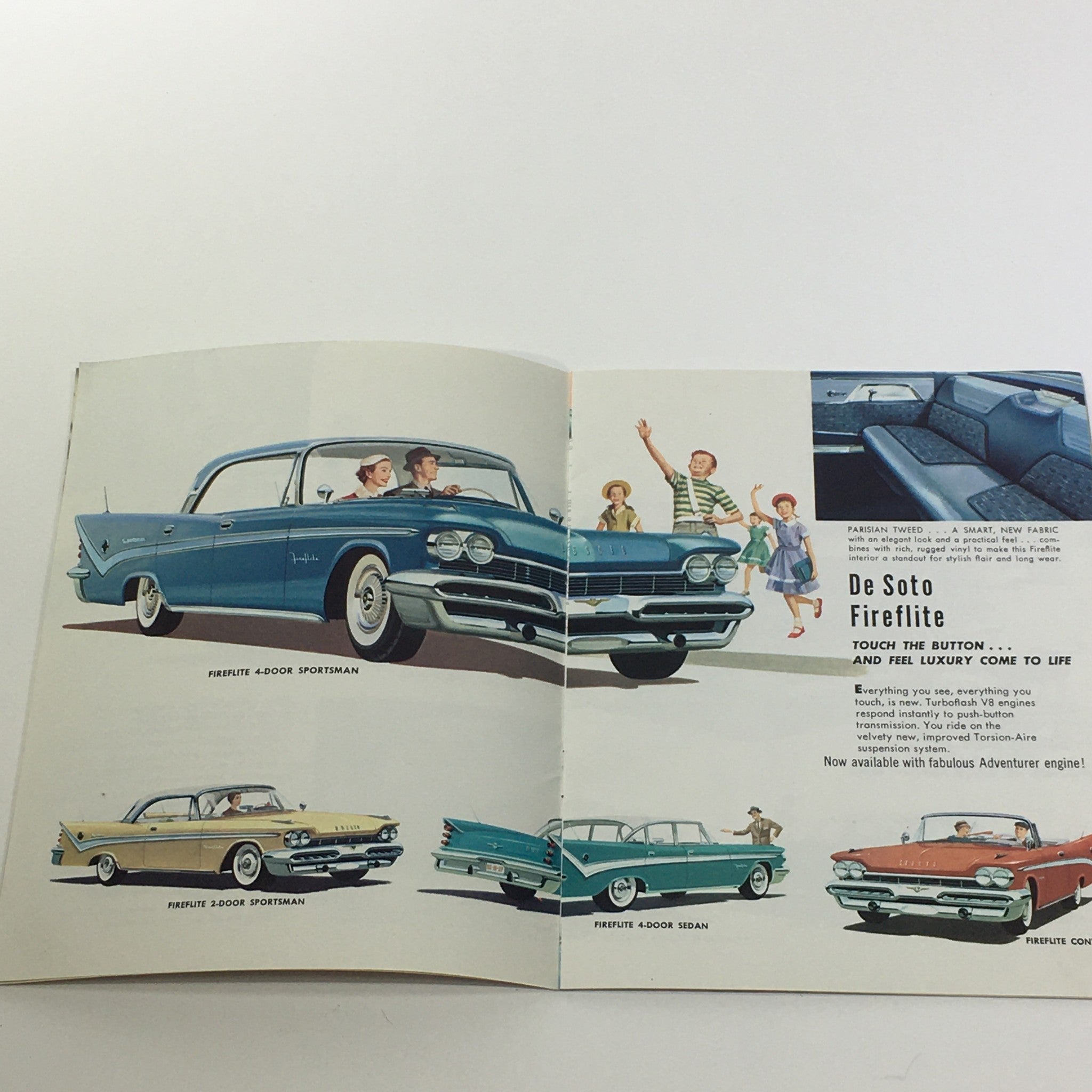 1959 Desoto Fireflite 2-Door 4-Door Sedan Turboflash V-8 Engine Car Brochure