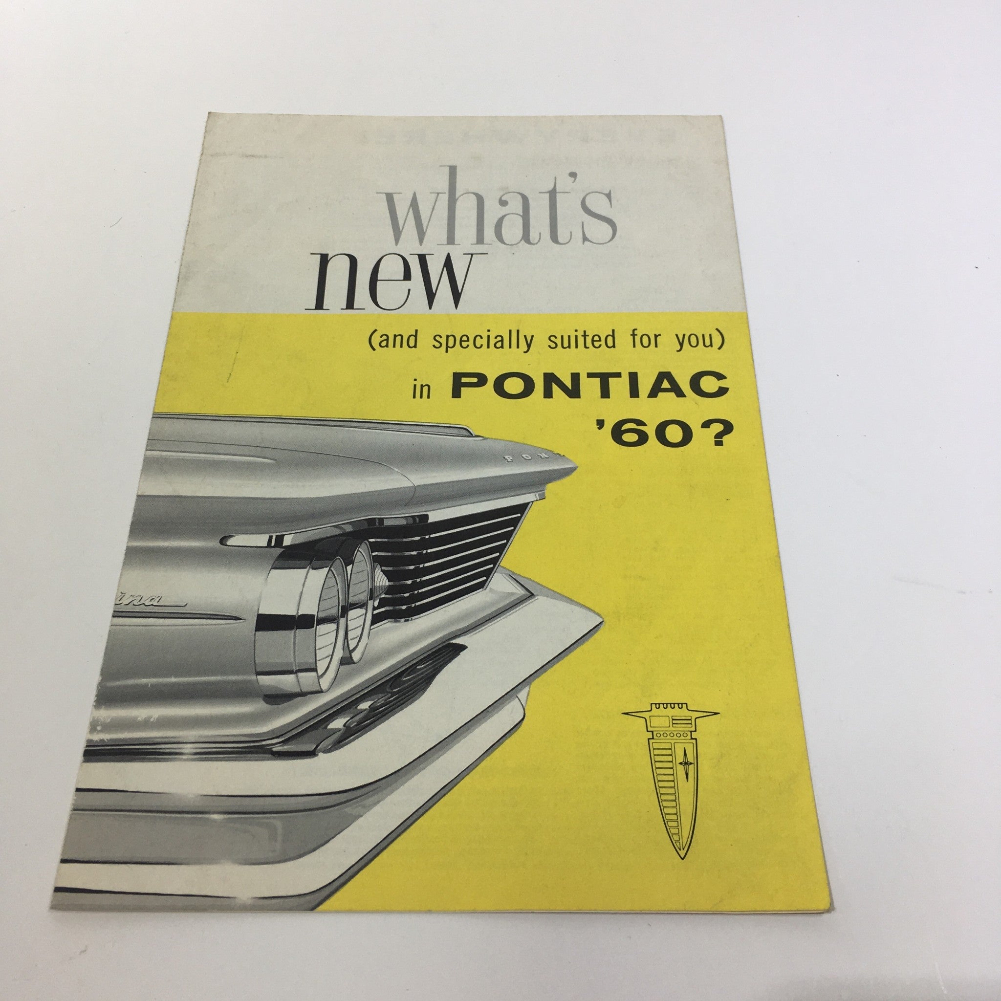 1960 Pontiac 425 V-8 Engines Tri-Power Barrel Sedan Car Sale Brochure