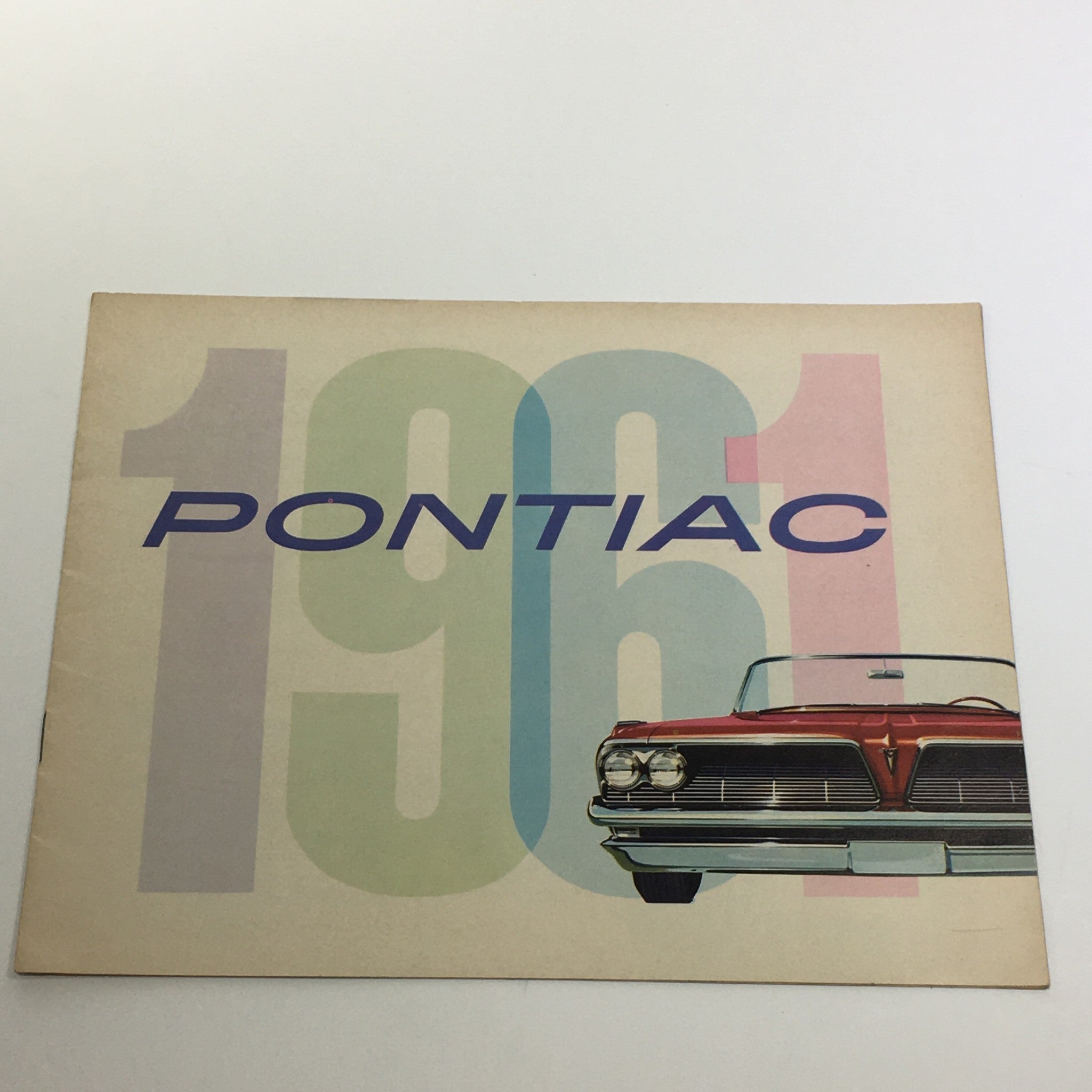 1961 Pontiac Catalina 4-Door Sedan Safety Plate Glass Car Sale Brochure