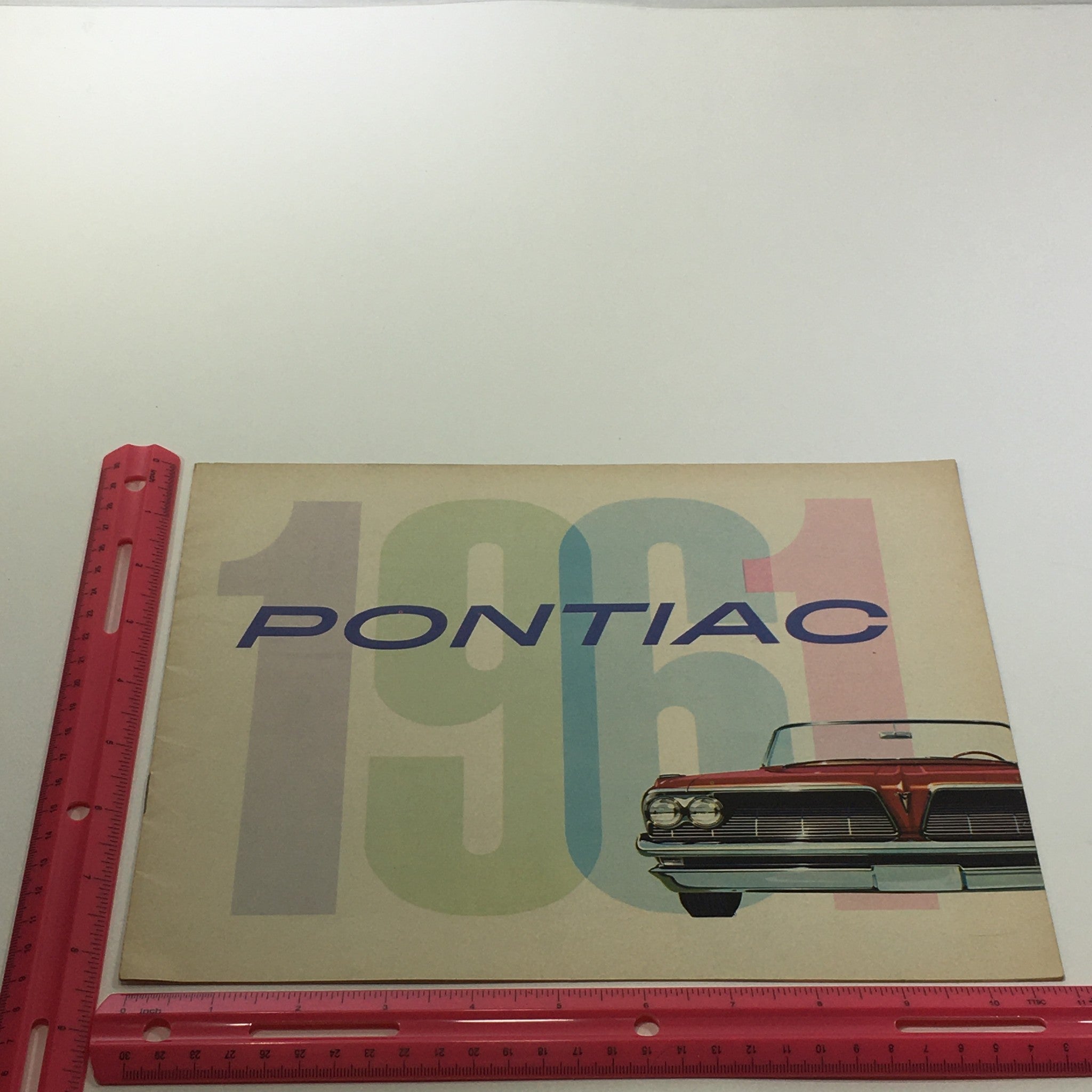 1961 Pontiac Catalina 4-Door Sedan Safety Plate Glass Car Sale Brochure