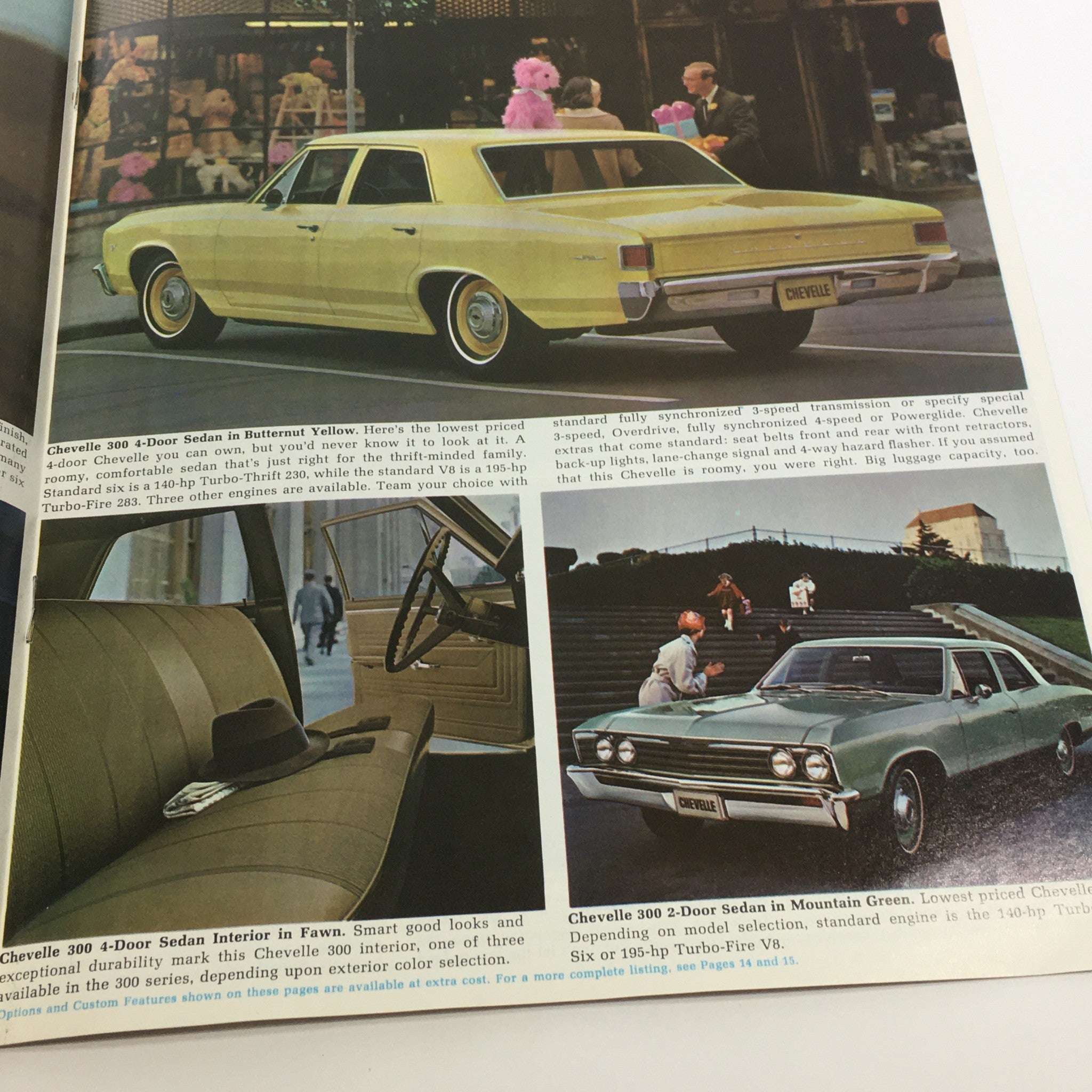 1967 Chevelle 300 by Chevrolet 4-Door Sedan 195-HP Turbo-Fire V8 Car Brochure