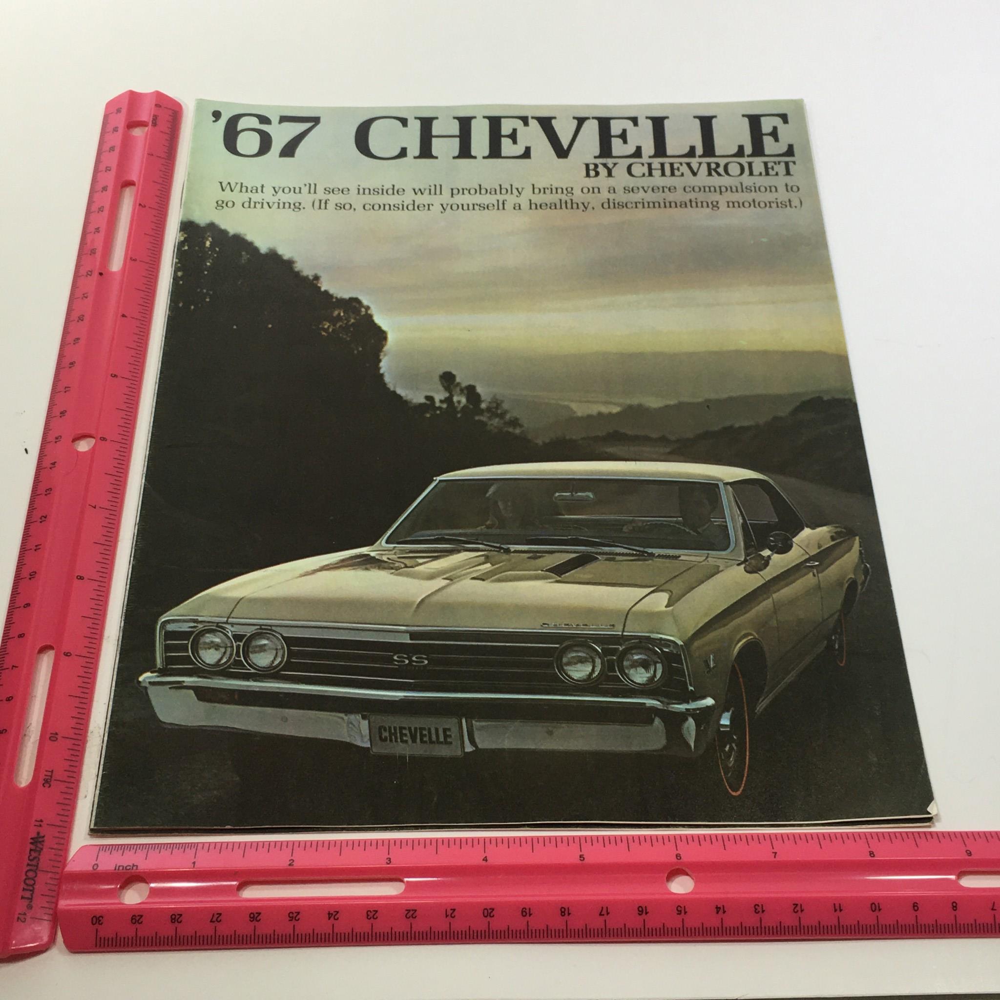 1967 Chevelle 300 by Chevrolet 4-Door Sedan 195-HP Turbo-Fire V8 Car Brochure